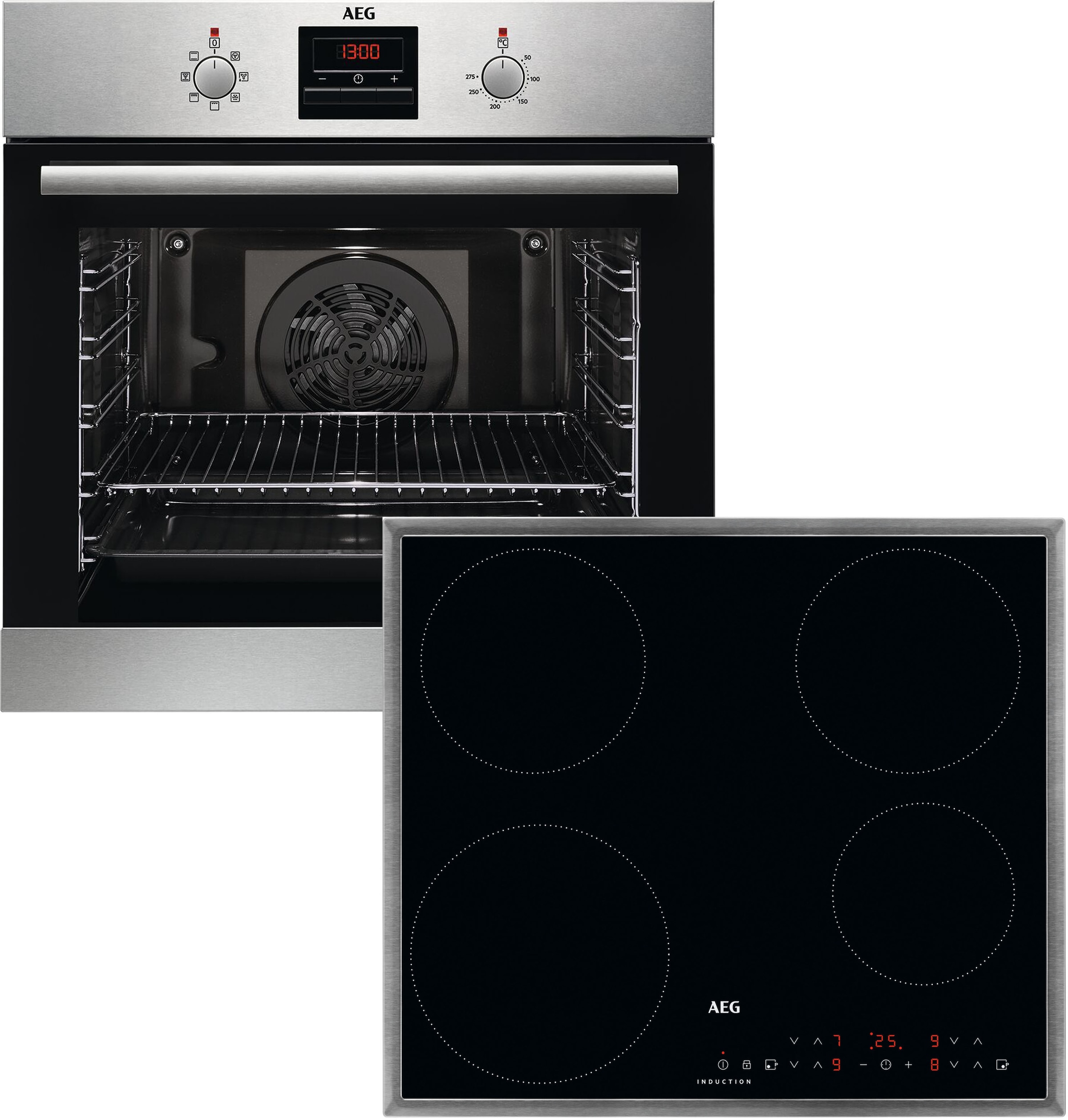 AEG Backofen-Set »BES33101ZM«, mit Teleskopauszug nachrüstbar