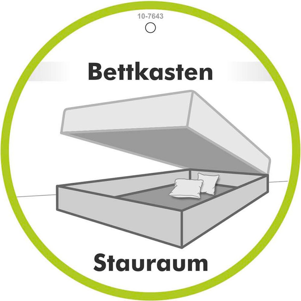 Jockenhöfer Gruppe Boxspringbett »Bel Air«, mit versenkbarem TV-Lift (für bis zu 40 Zoll), Fernbedienung und Bettkasten/Stauraum