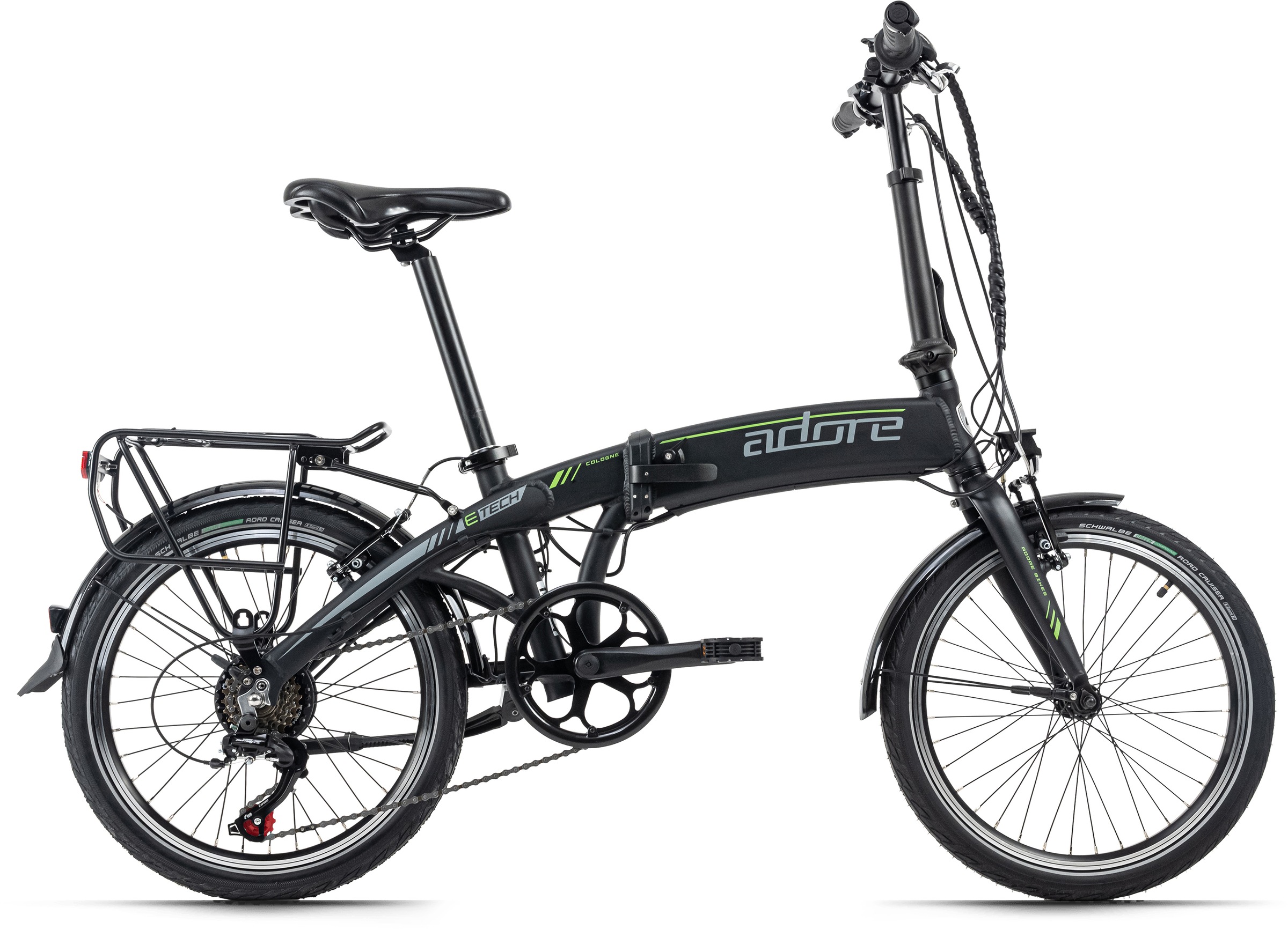 Adore E-Bike "Cologne", 6 Gang, Shimano, Tourney, Heckmotor 250 W, Pedelec, Elektrofahrrad für Damen u. Herren