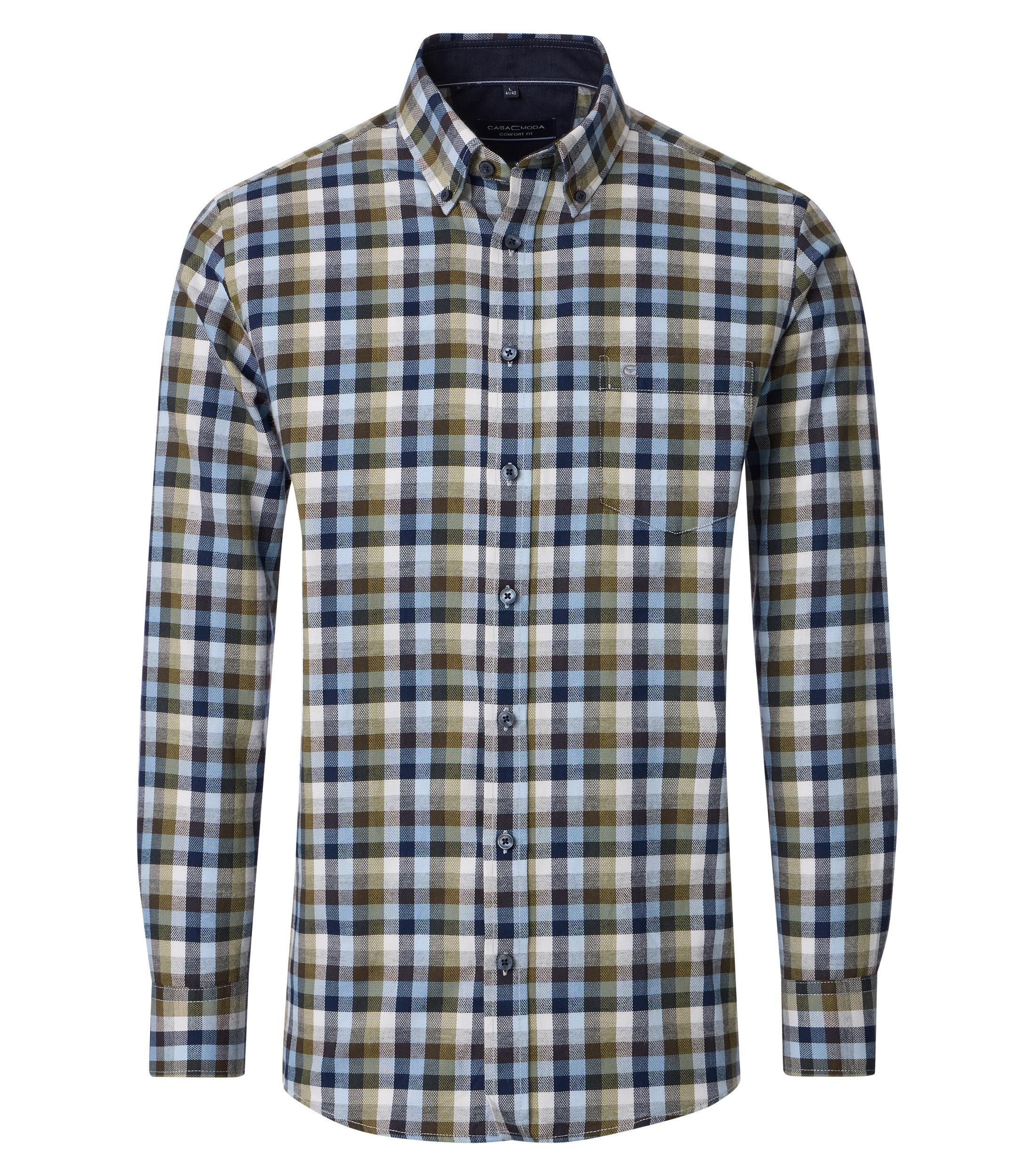 CASAMODA Langarmhemd "CASAMODA Freizeithemd kariert" günstig online kaufen