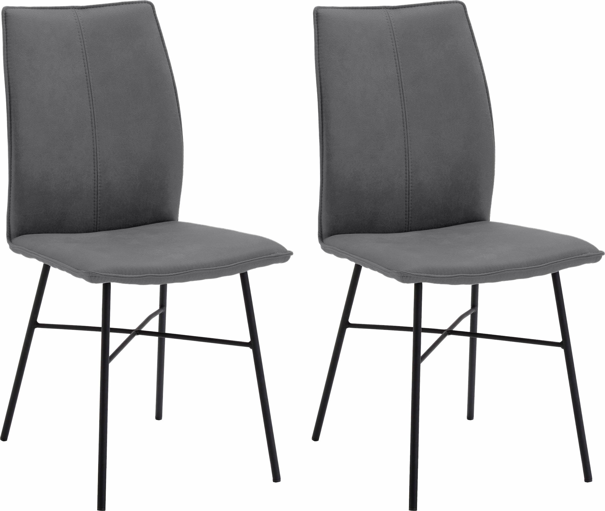 NIEHOFF SITZMÖBEL 4-Fußstuhl "Capri" (Set) 2 Stk.Bezug in Microfaser oder L günstig online kaufen