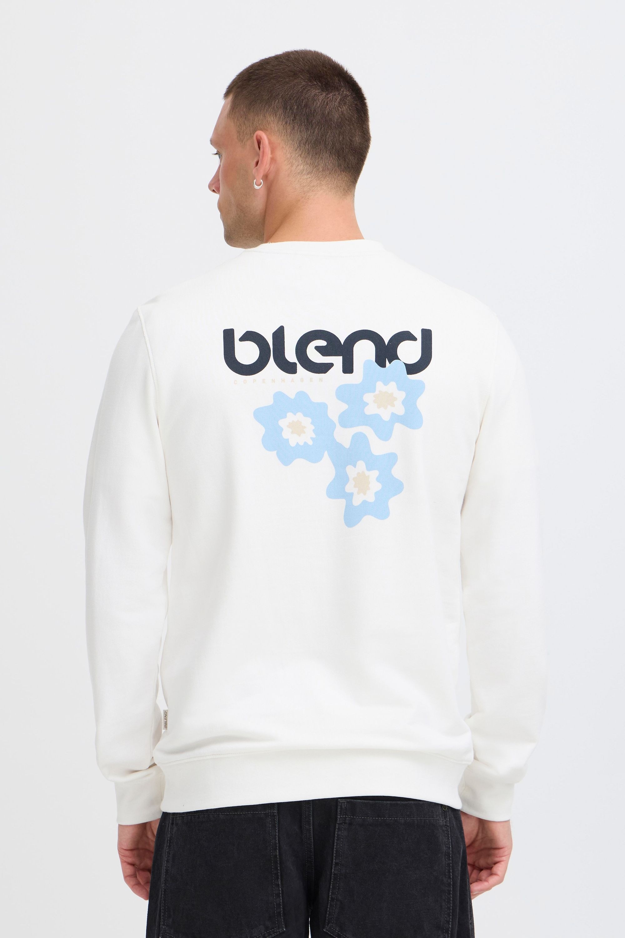 Blend Rundhalspullover »BHBrody« Lässiges Sweatshirt mit auffälligem Backprint