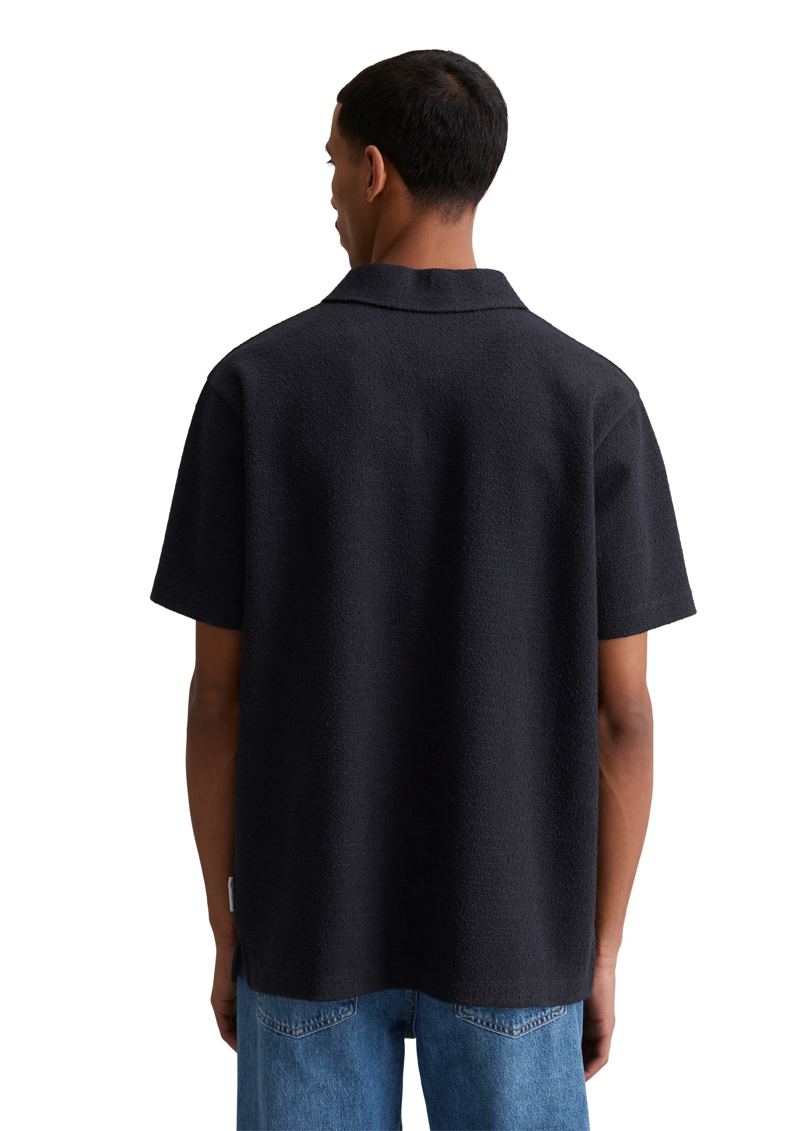 Marc O'Polo DENIM Poloshirt »mit feiner Bouclé-Struktur«
