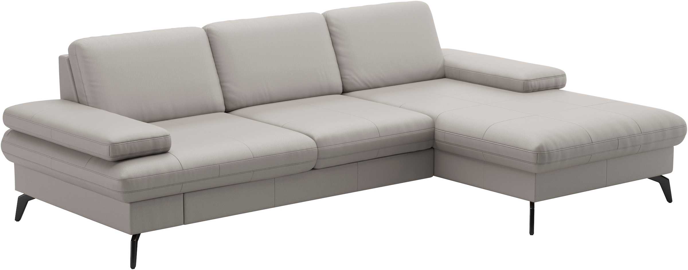 sit&more Ecksofa »Morris L-Form, inkl. Sitztiefenverstellung«, wahlweise mit Armteilverstellung, Bettfunktion & Bettkasten