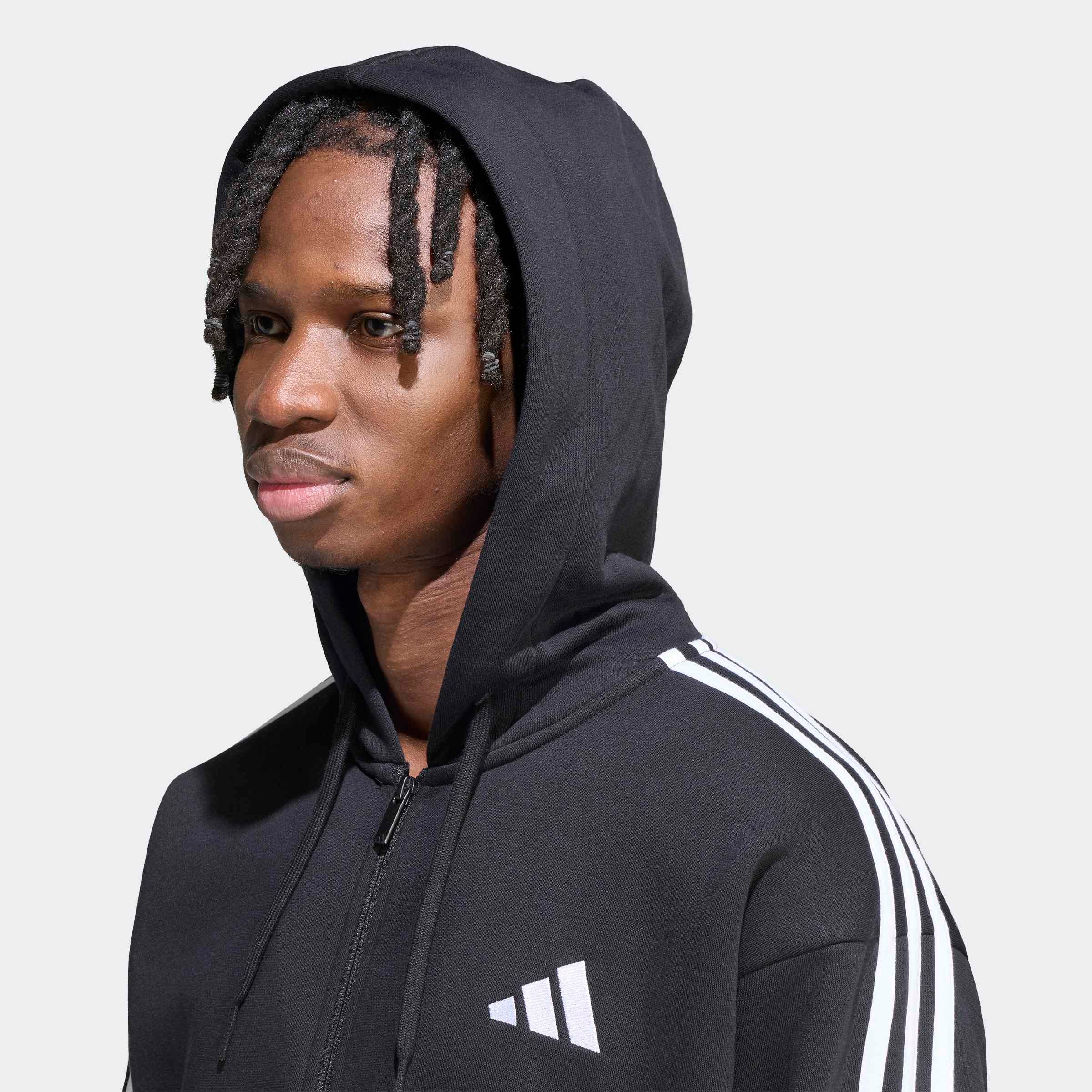 adidas Sportswear Kapuzensweatshirt »ESSENTIALS 3-STREIFEN FLEECE«
