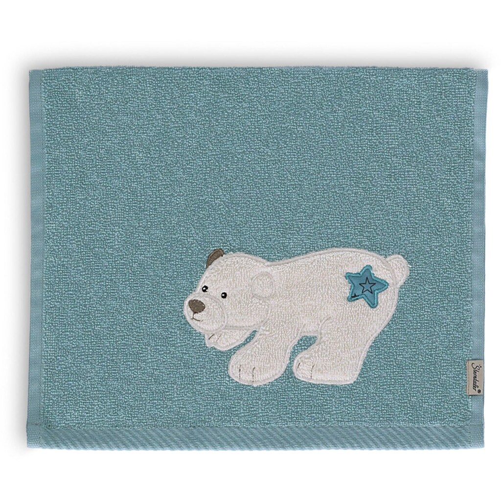 Sterntaler® Handtücher »Doppelpack Kinderhandtücher Eisbär Elia 30x50cm«, (2 St.)