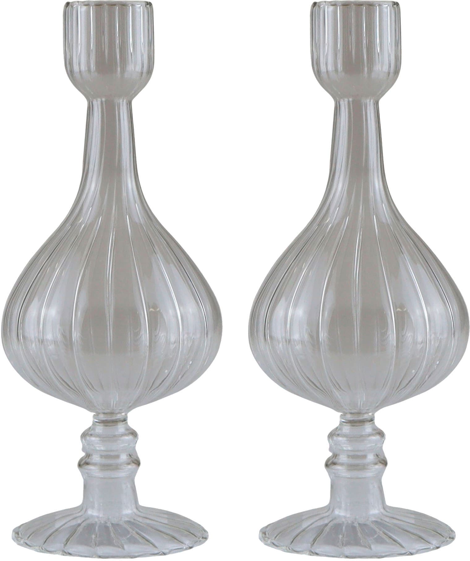 AM Design Dekovase "Tischvase aus Glas, Höhe ca. 24 cm" Glasvase, Dekoobjekt