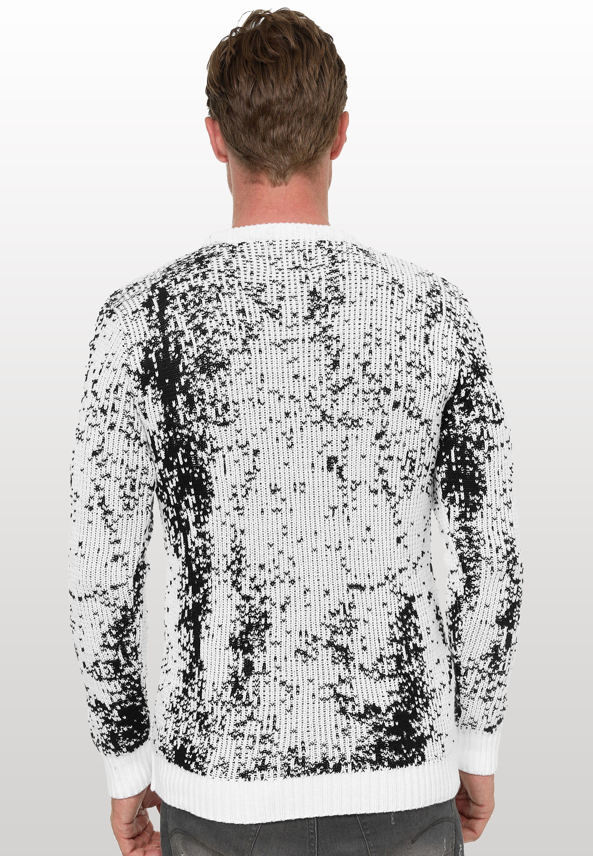 Rusty Neal Strickpullover, im angesagten zweifarbigen Design