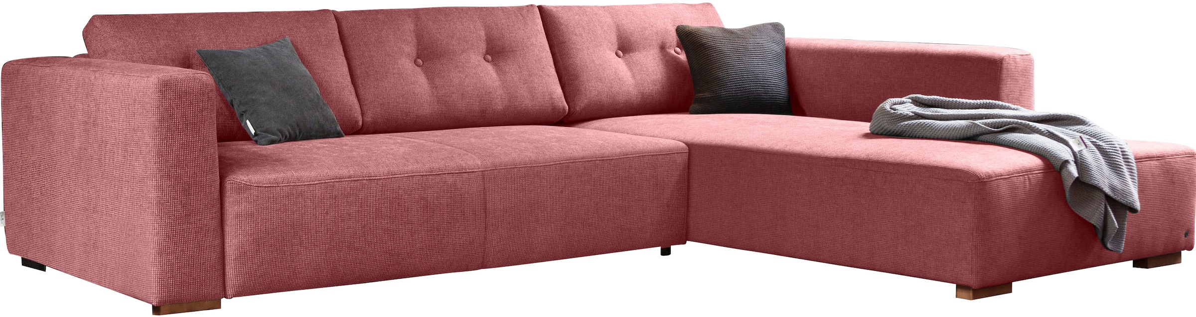 TOM TAILOR HOME Ecksofa "HEAVEN CHIC M", aus der COLORS COLLECTION, wahlweise mit Bettfunktion & Bettkasten