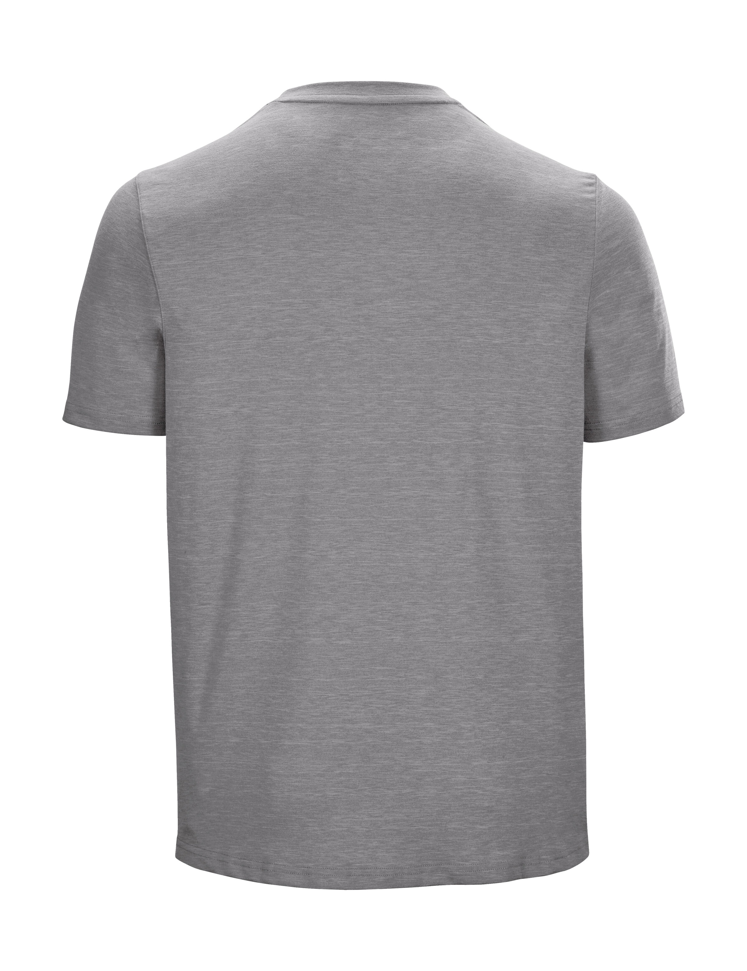 Killtec T-Shirt »Lilleo MN TSHRT C«, Schnelltrocknendes Herren T-Shirt mit Berg-Print und Melange-Optik