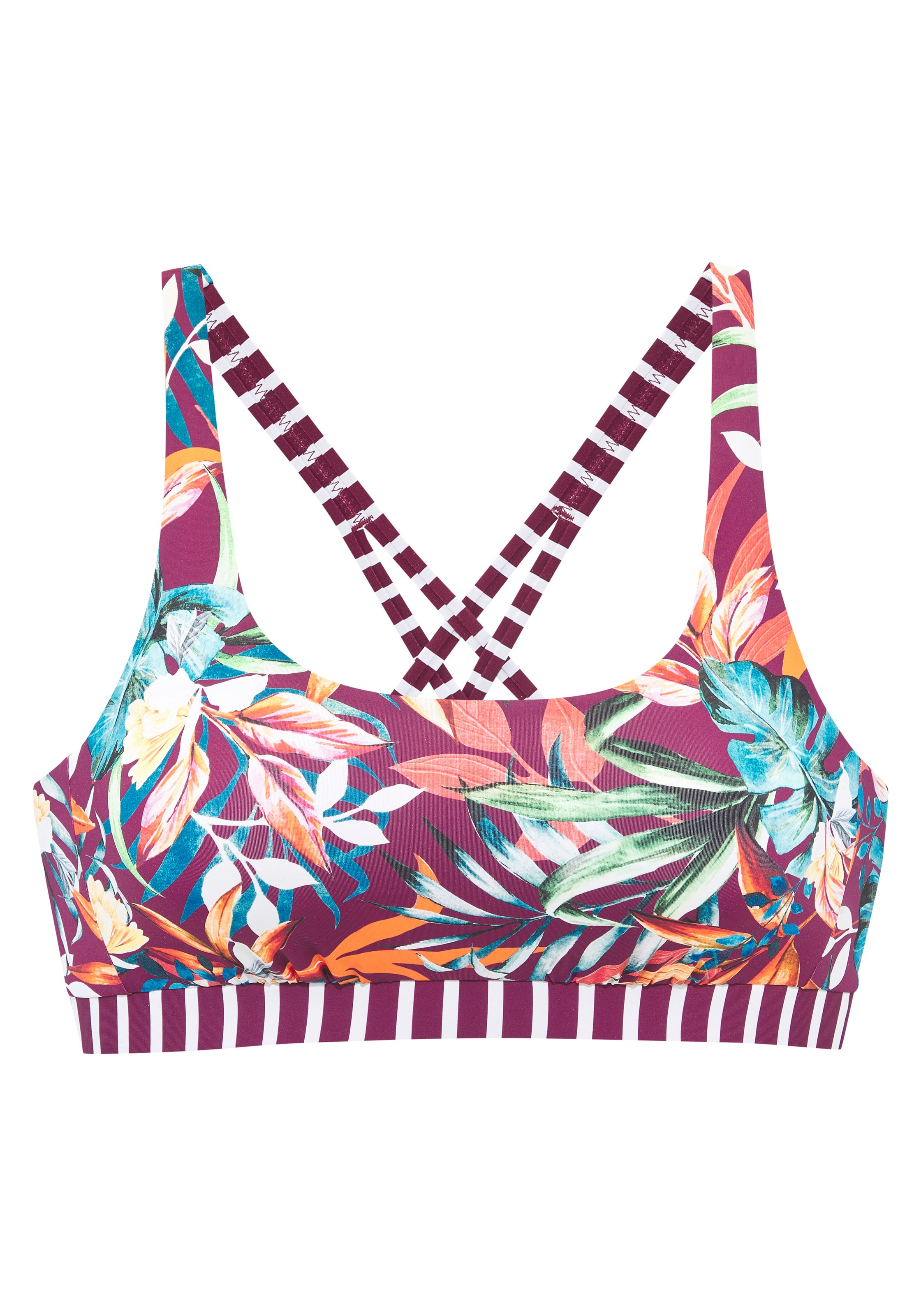 Venice Beach Bustier-Bikini-Top "Cadu" im floralen Design günstig online kaufen