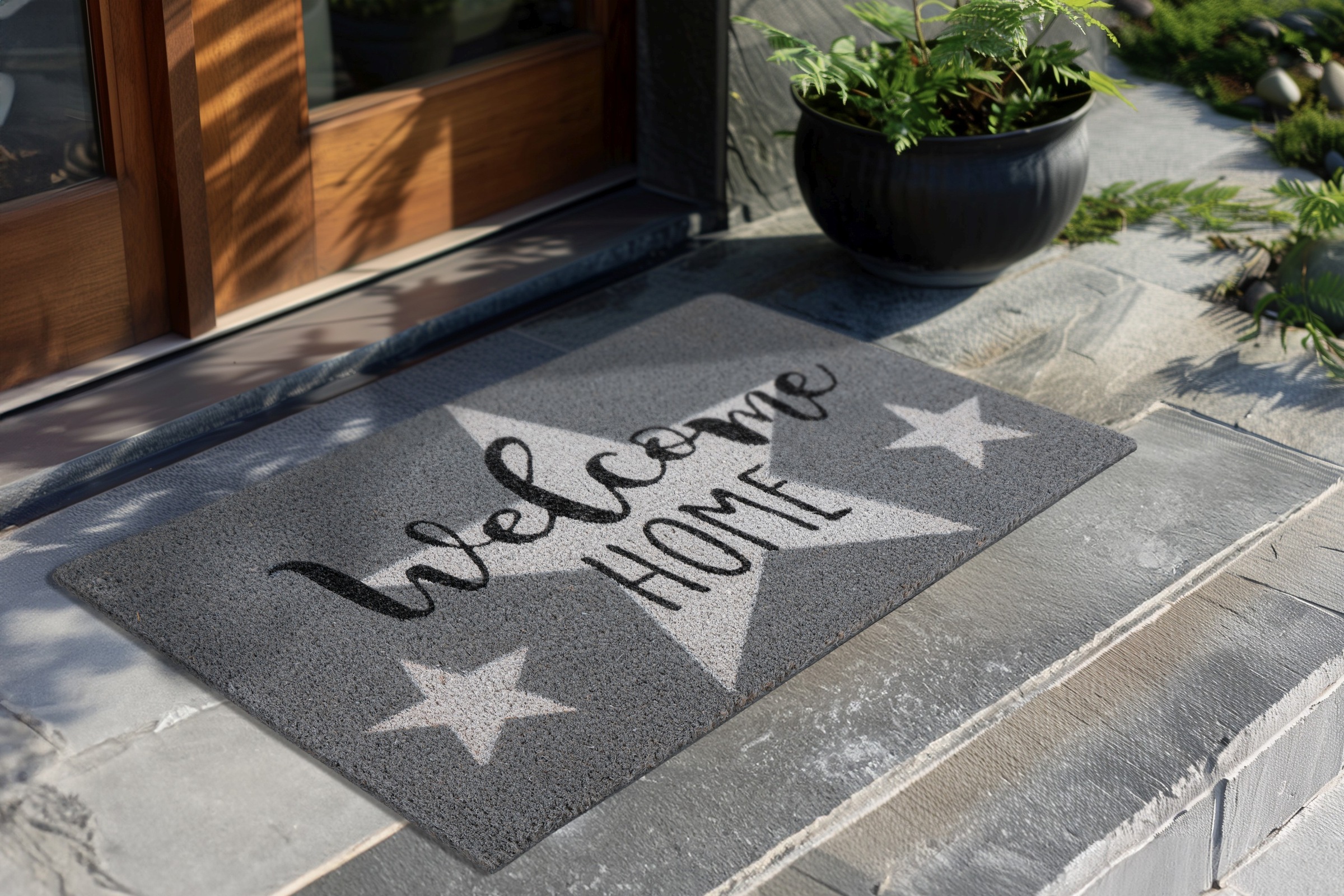 Kayoom Fußmatte "Familiy 425" rechteckig 18 mm Höhe Türmatte, Eingang, Koko günstig online kaufen