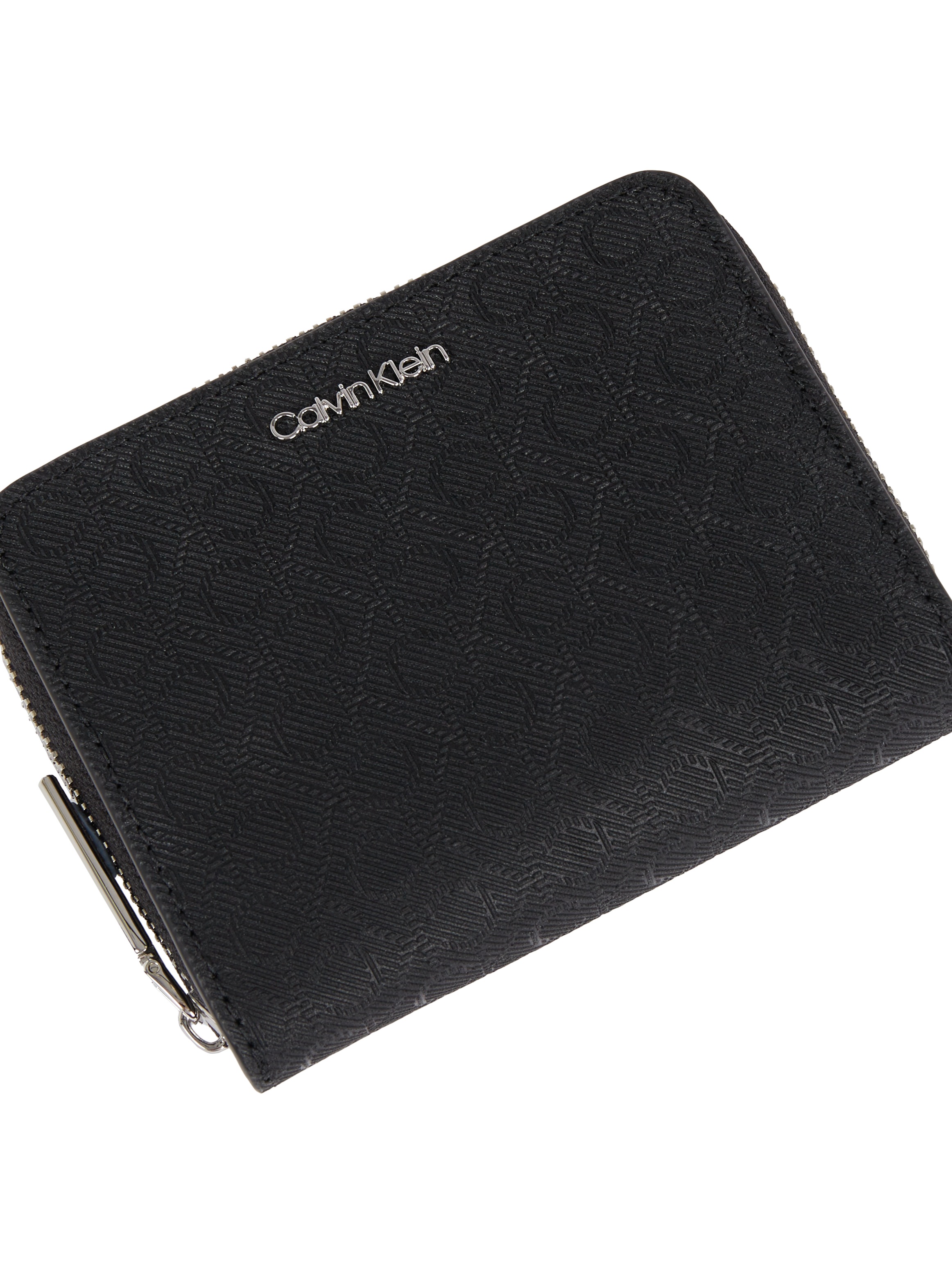 Calvin Klein Geldbörse »CK MUST MEDIUM ZIP AROUND_MONO«, Geldbeutel, Damen-Portemonnaie mit CK-Allover-Musterung