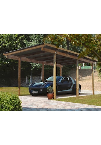 Einzelcarport »Eco 1«, Holz, 250 cm, braun