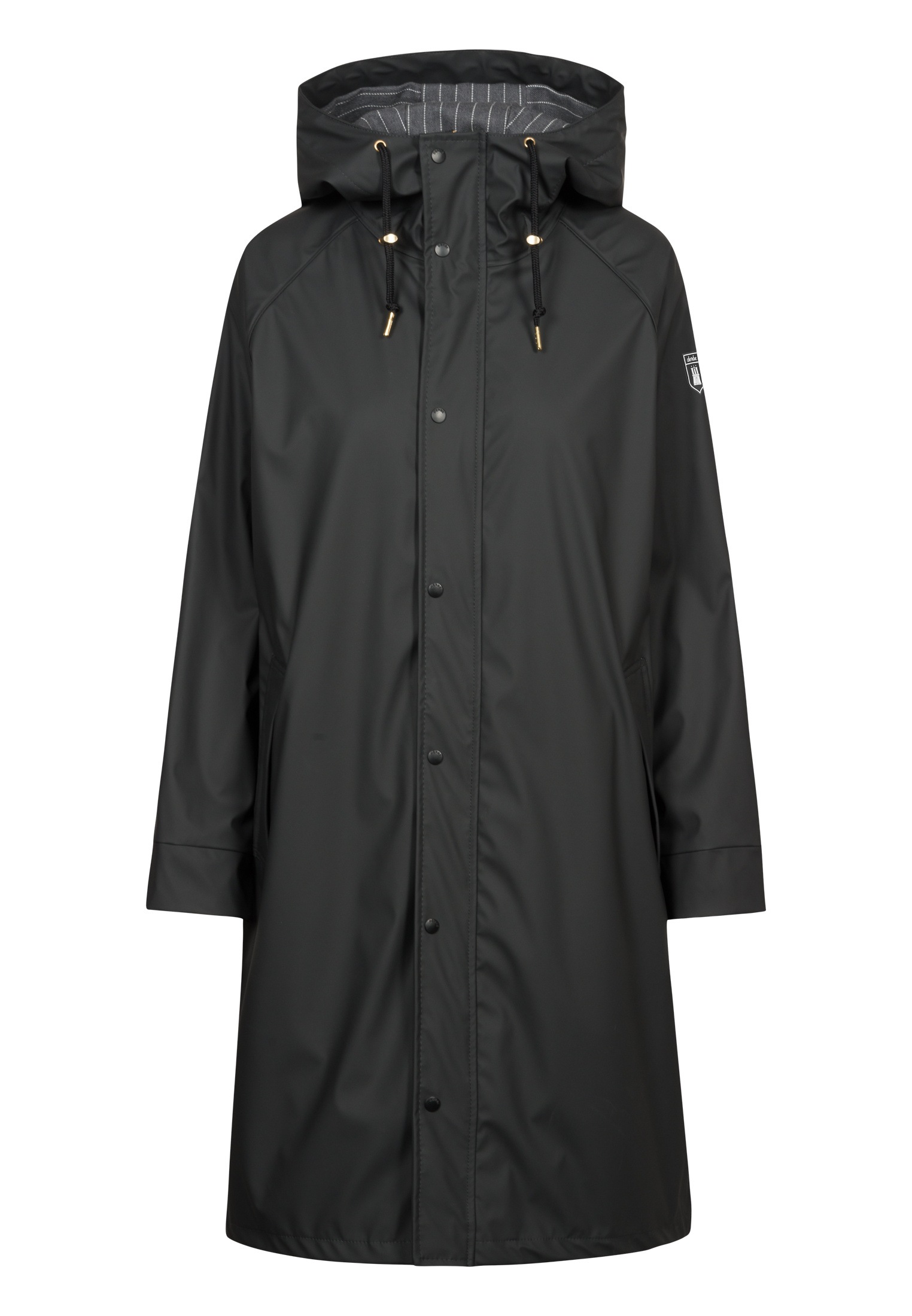 Derbe Regen- und Matschjacke »Derbe Regenjacke Wittby«, mit Kapuze, wasserabweisend, PVC frei, Innentasche