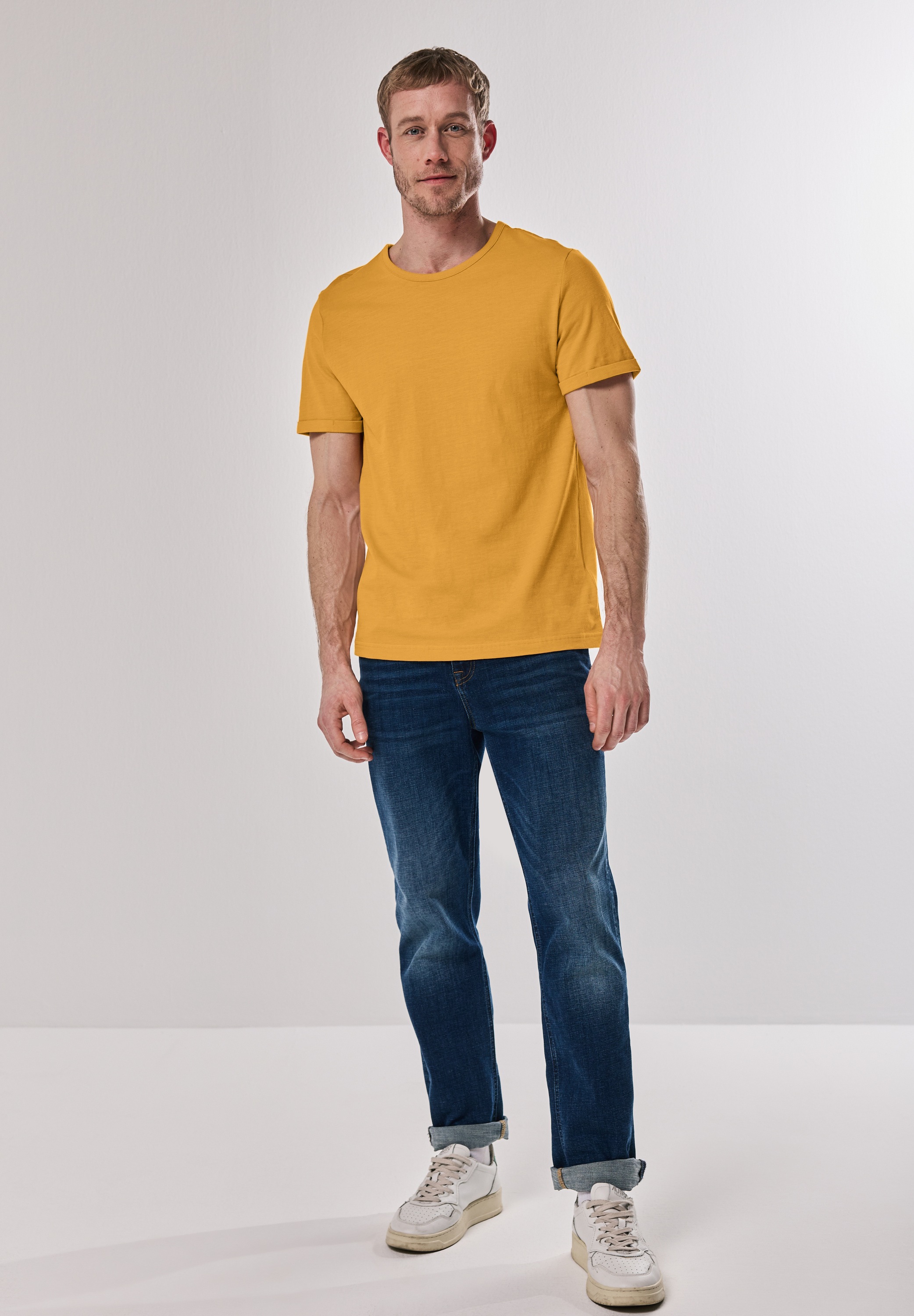 STREET ONE MEN T-Shirt, aus reiner Baumwolle