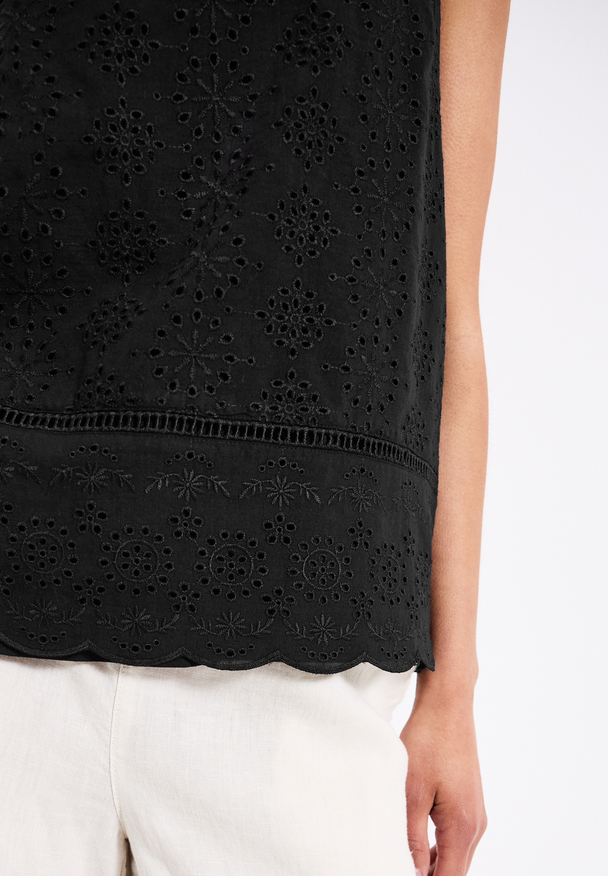STREET ONE Shirttop, mit Zierstickerei