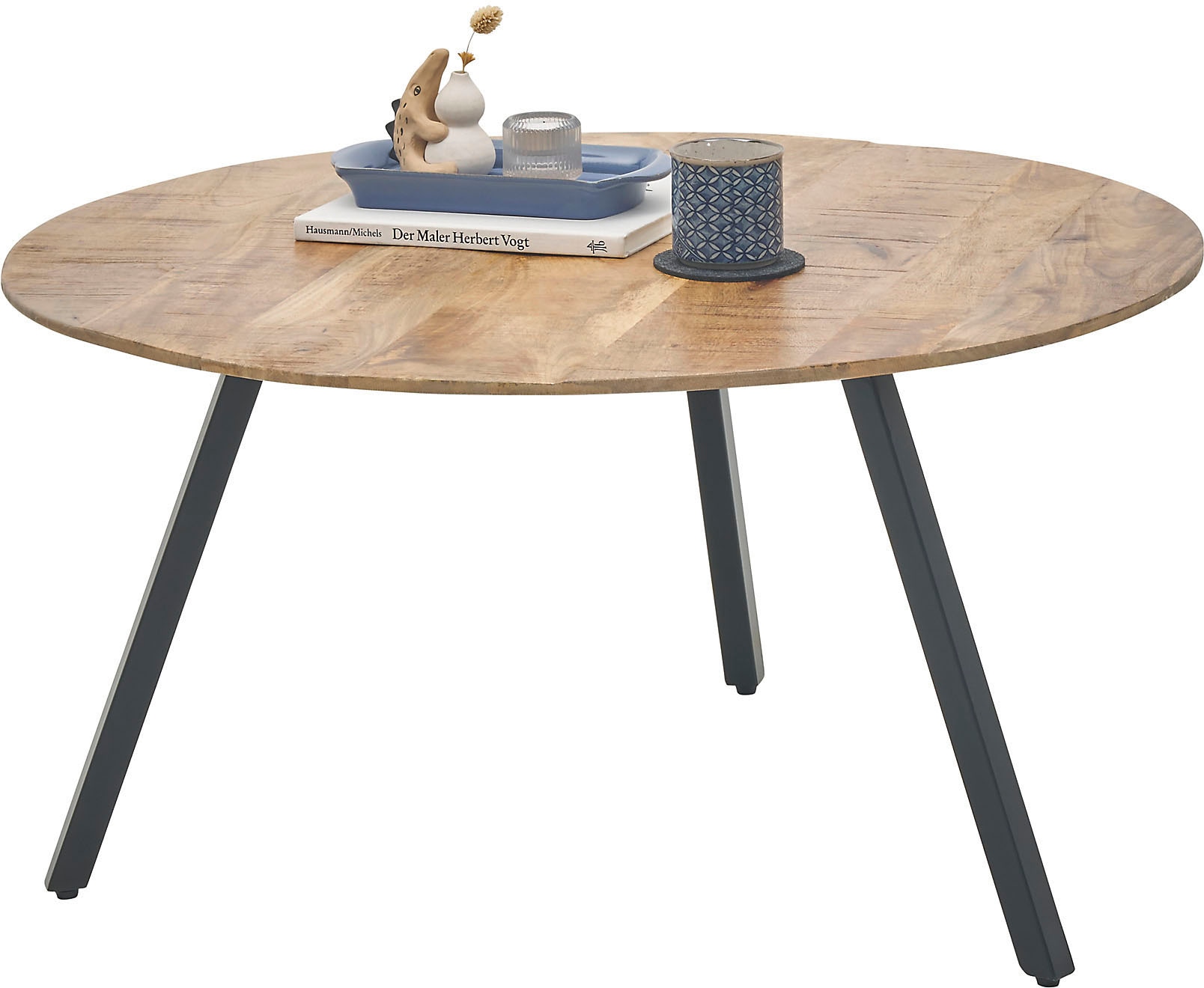 HBZ Couchtisch "Gloria", rund Massivholz Mango Wood