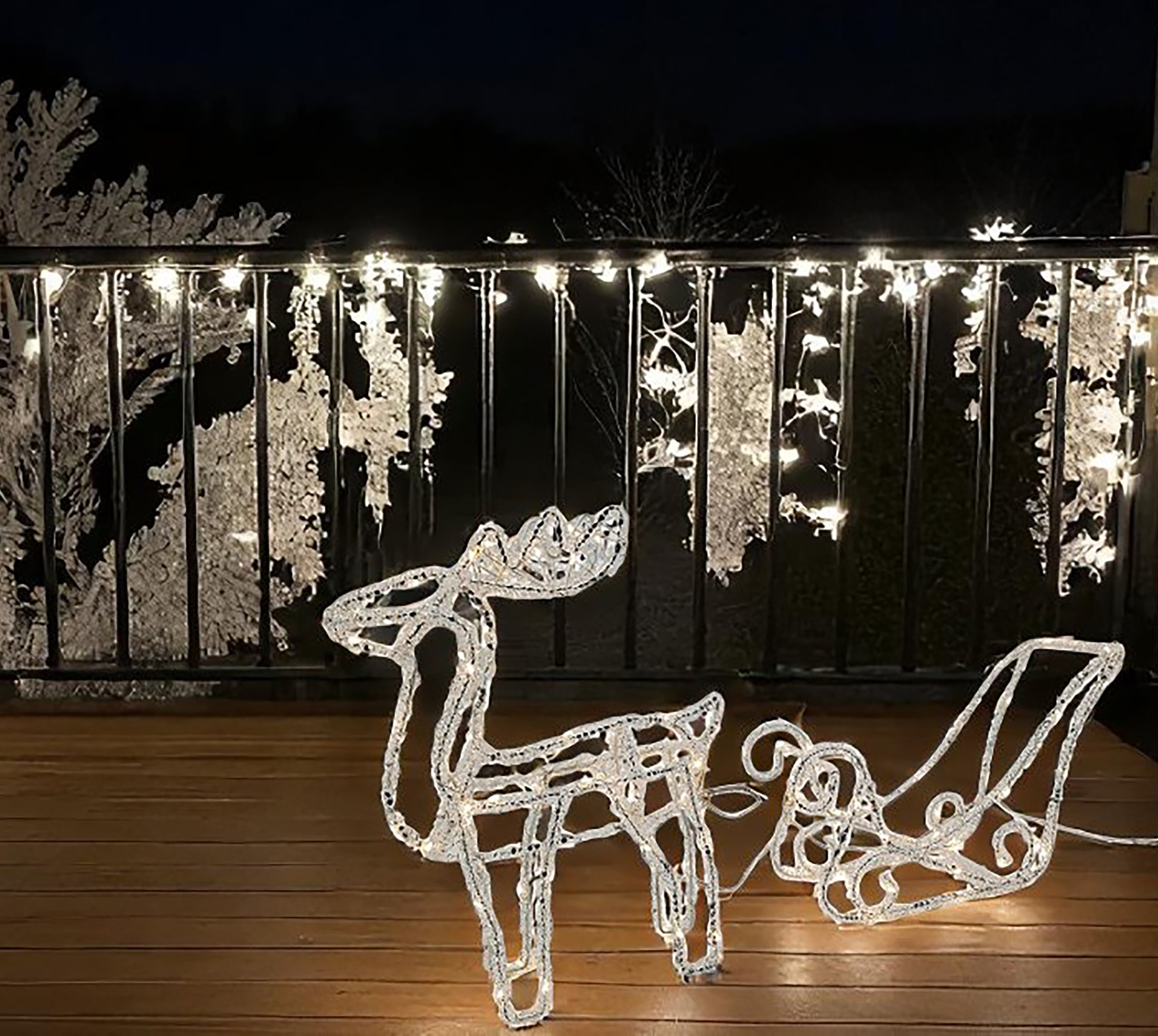 my home LED Dekofigur »Bellot, Weihnachtsdeko, Beleuchtung«, Rentierschlitten mit LED´s