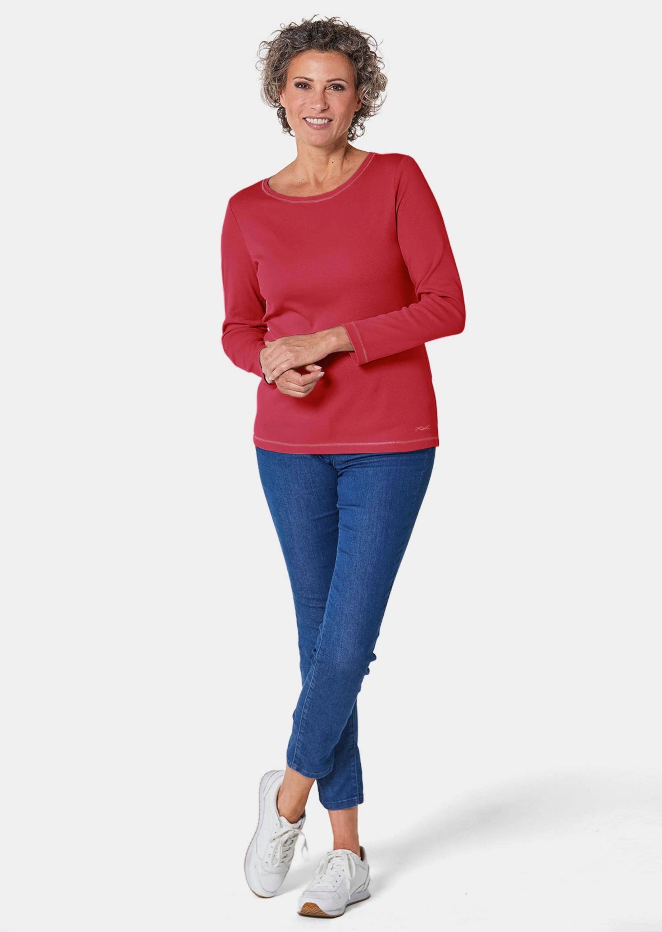 GOLDNER Kurzarmshirt »Basic T-Shirt aus reiner Baumwolle«