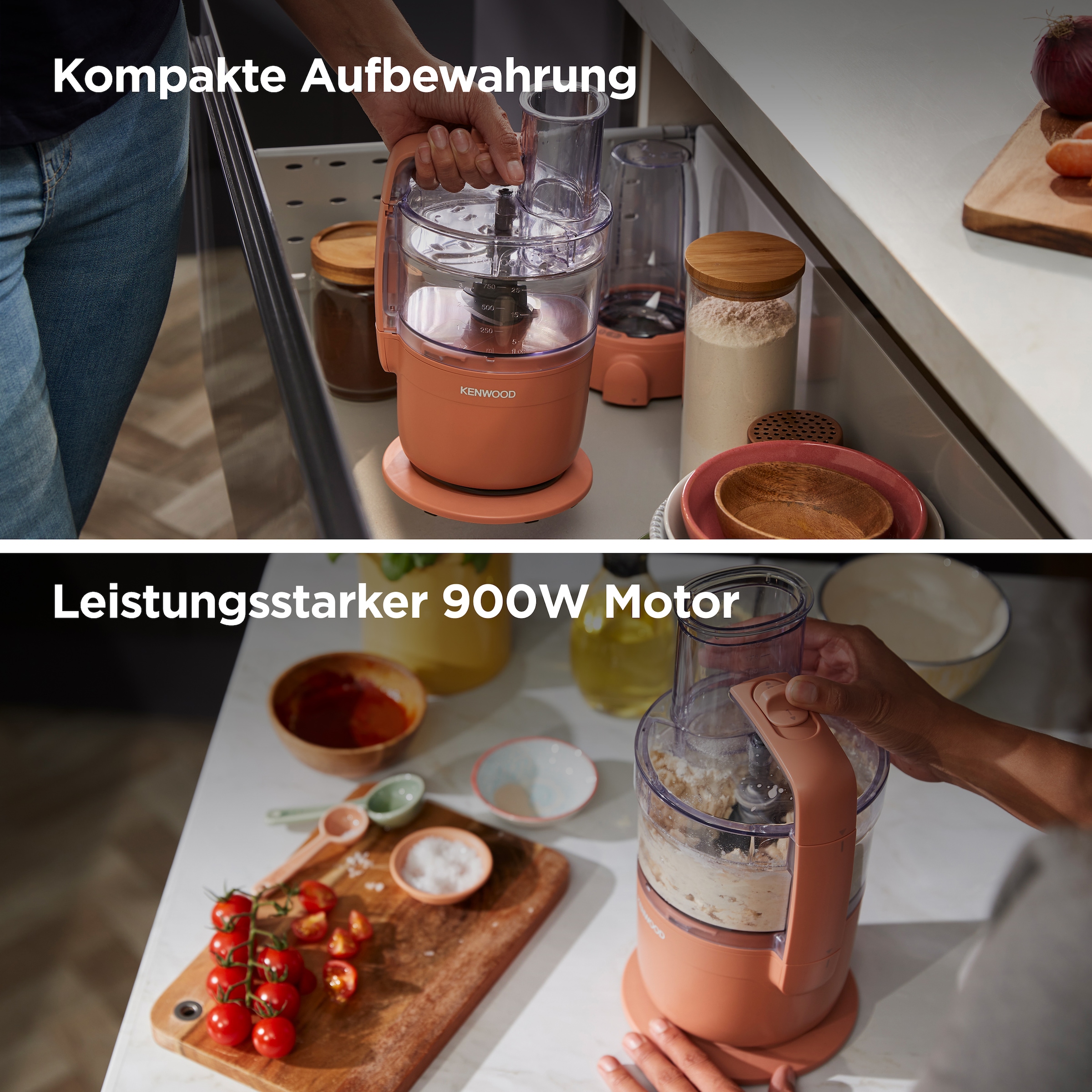 Kenwood Küchenmaschine »MultiPro Go FDP23.380GY« Für Smoothies, zum Schneiden, Reiben, Pürieren und  Teig Kneten