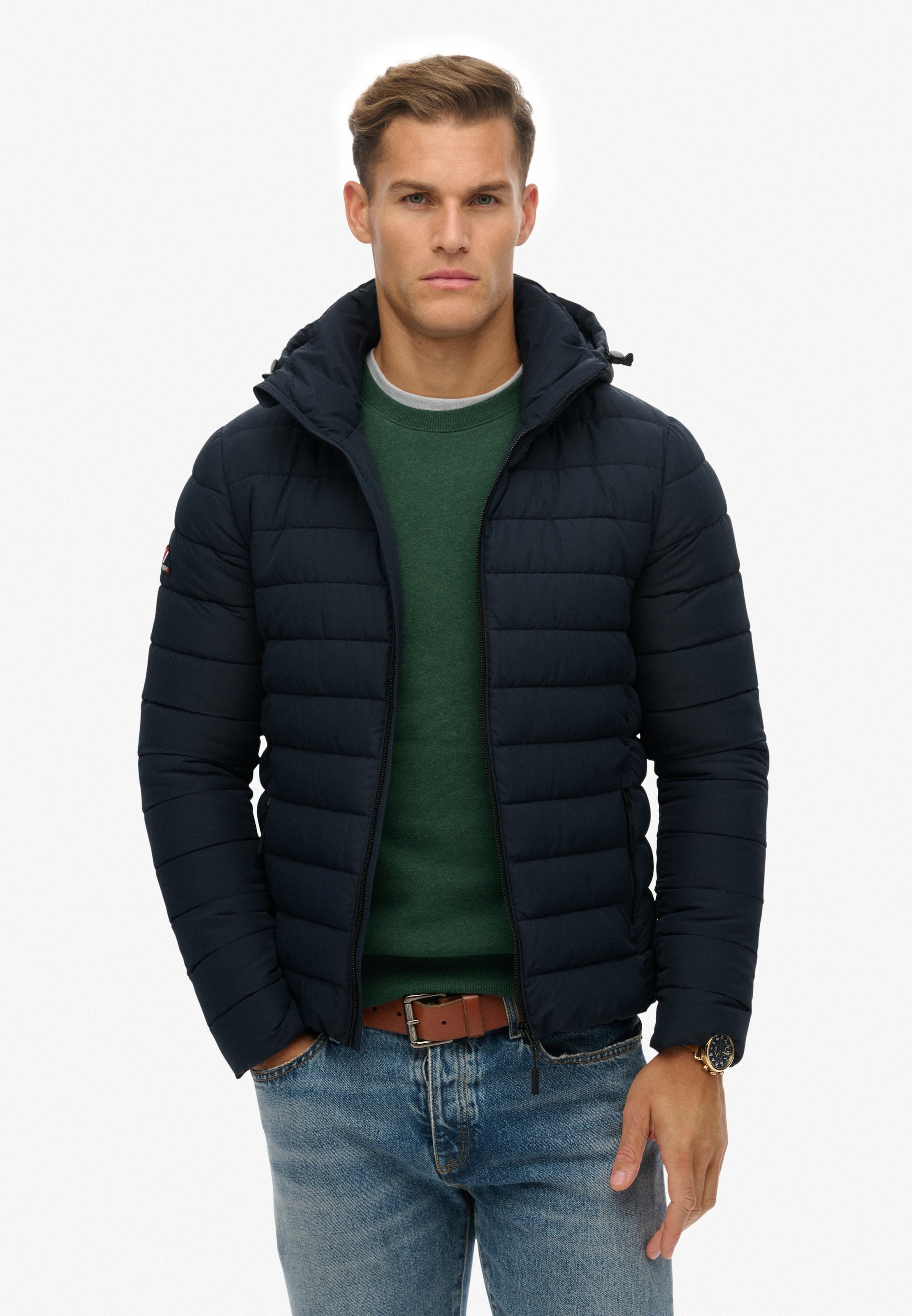 Superdry Steppjacke »HOODED FUJI JACKET« mit Kapuze Kunstfaser, regular fit