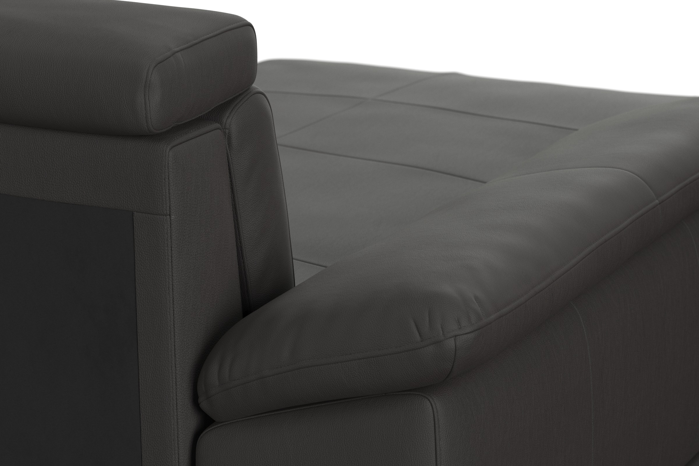 sit&more Wohnlandschaft »Cabrio U-Form, mit Sitztiefenverstellung, Arm- und Kopfteilverstellung«, 3 Nierenkissen, Federkern, optional Bettfunktion und Stauraum