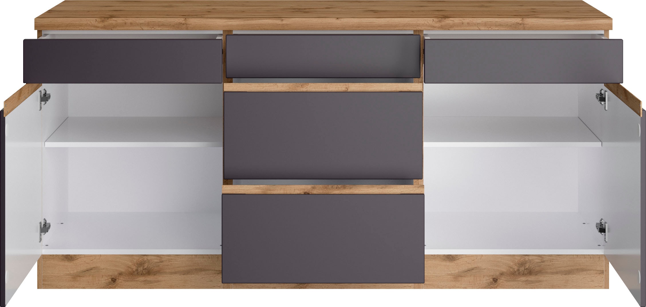 KOCHSTATION Unterschrank »KS-Riesa«, Breite 180 cm, MDF-Fronten