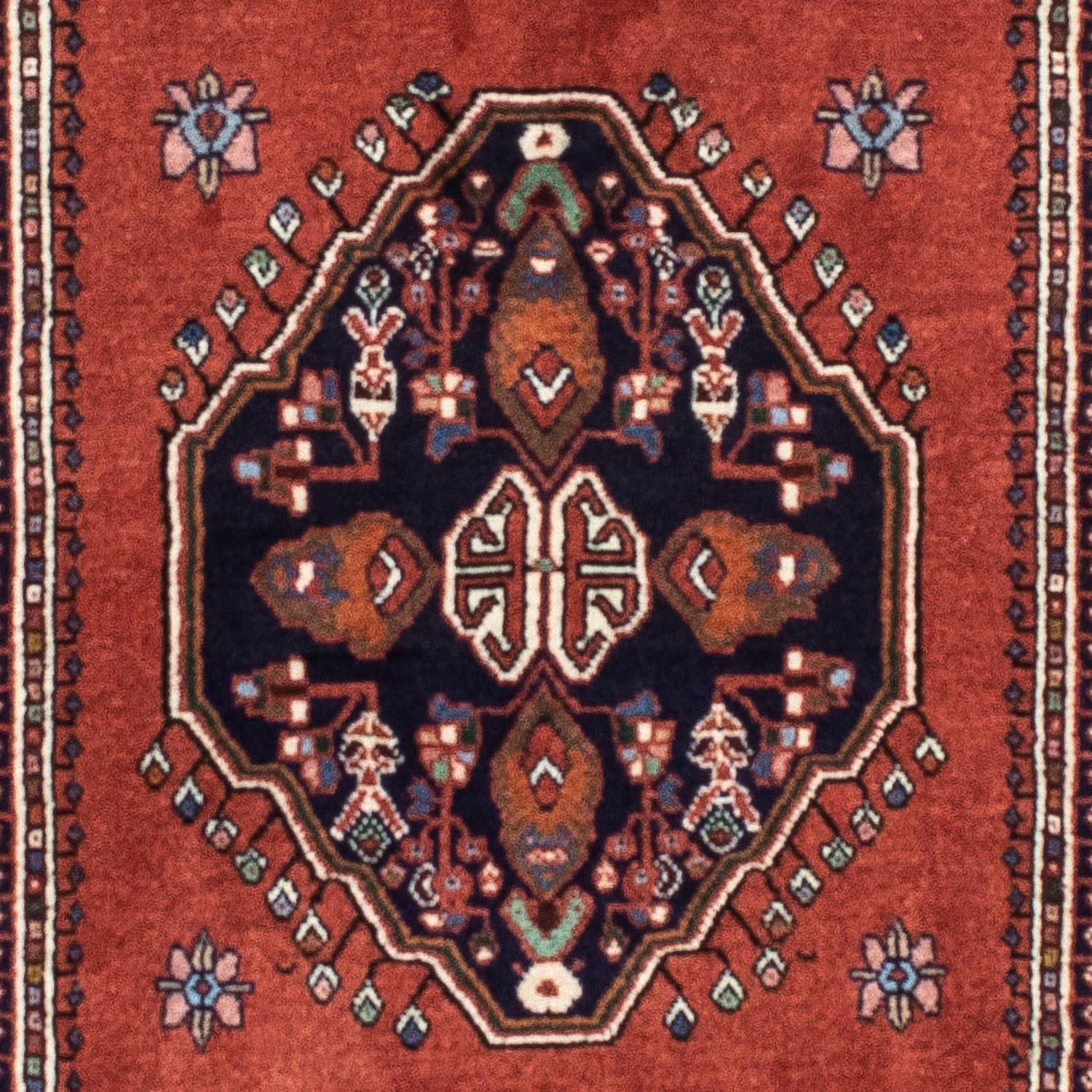morgenland Hochflor-Läufer »Yalameh Medaillon Rosso scuro 194 x 60 cm«, rechteckig, Handgeknüpft