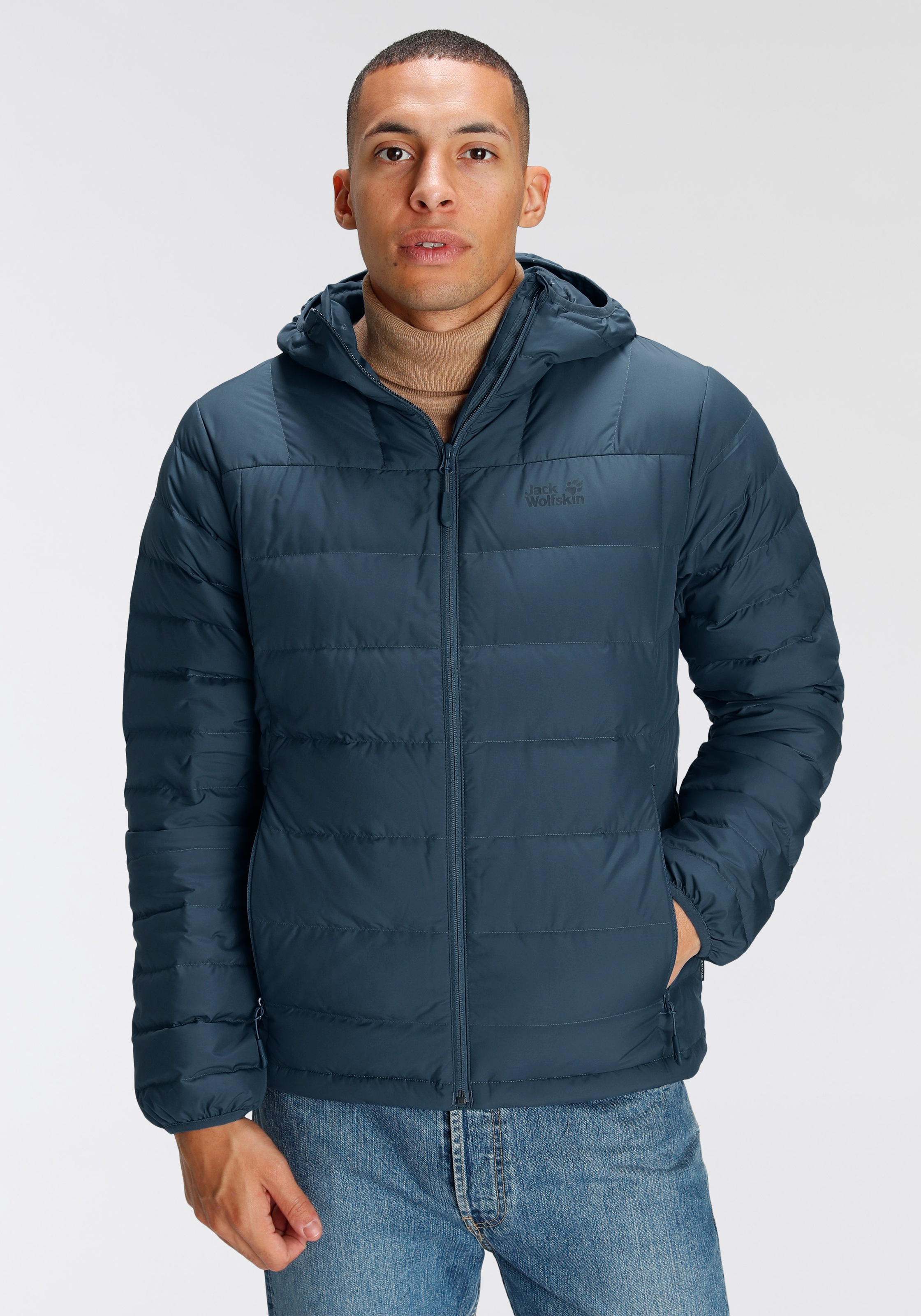 Jack Wolfskin Daunenjacke "STANLEY", mit Kapuze, Wasserabweisend & Winddich günstig online kaufen