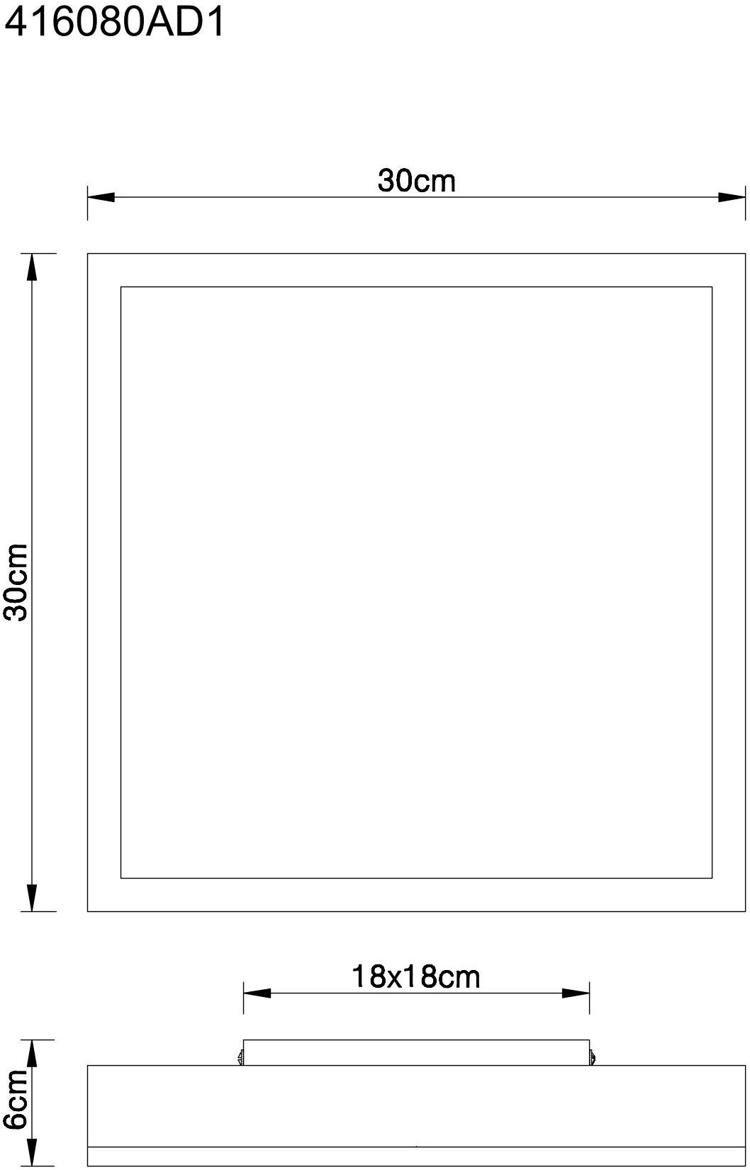 GLOBO LIGHTING Deckenleuchte »DORO« LED-Modul 1 Stk. Warmweiß Deckenlampe Wohnzimmer-Leuchte Schlafzimmer-Leuchte Flur Küche