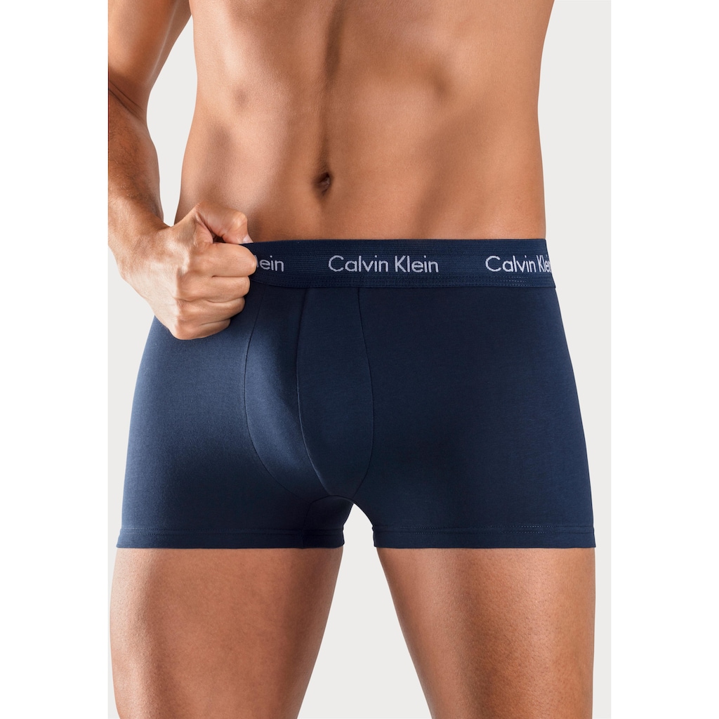 Calvin Klein Underwear Boxer, (3 St.), in blautönen mit Logo-Elastikbund