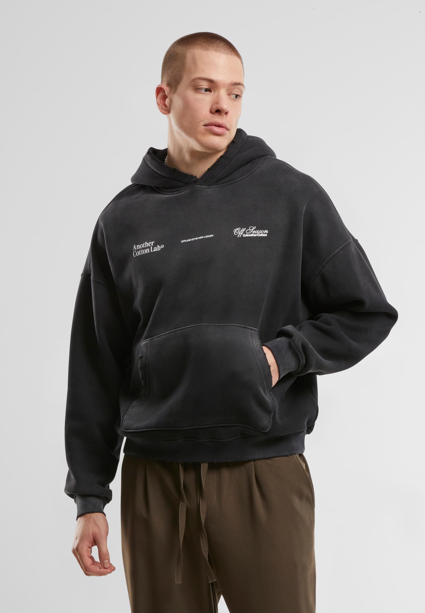 Another Cotton Lab Kapuzensweatshirt »Another Cotton Lab Offline Luxury Oversized Hoodie«, (1 tlg.)