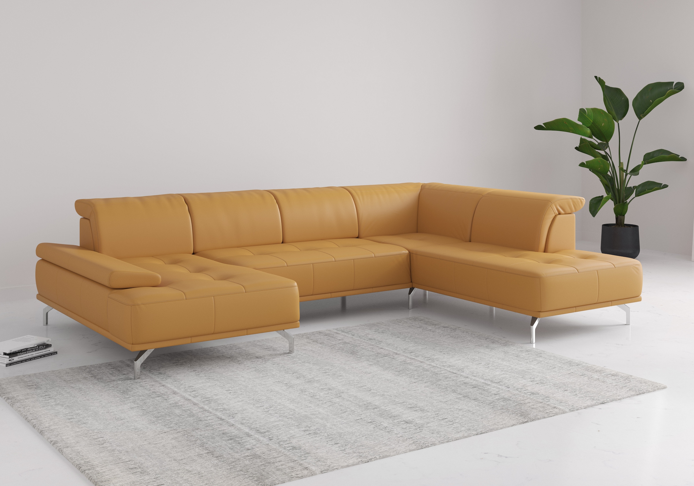 Home affaire Wohnlandschaft "Caluna" Inkl.Sitztiefenverstellung, wahlweise günstig online kaufen