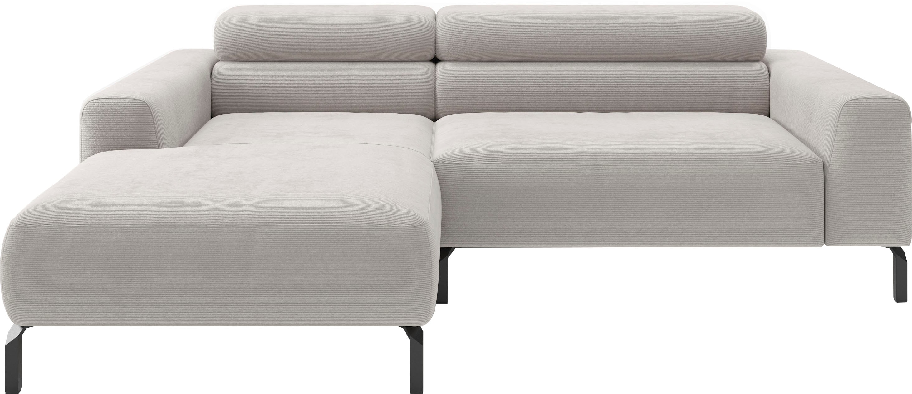 Home affaire Ecksofa "Ecksofa, L-Form, incl. Kopfteilverstellung, Breite 223 cm" wahlweise elektrische Sitztiefenverstellung