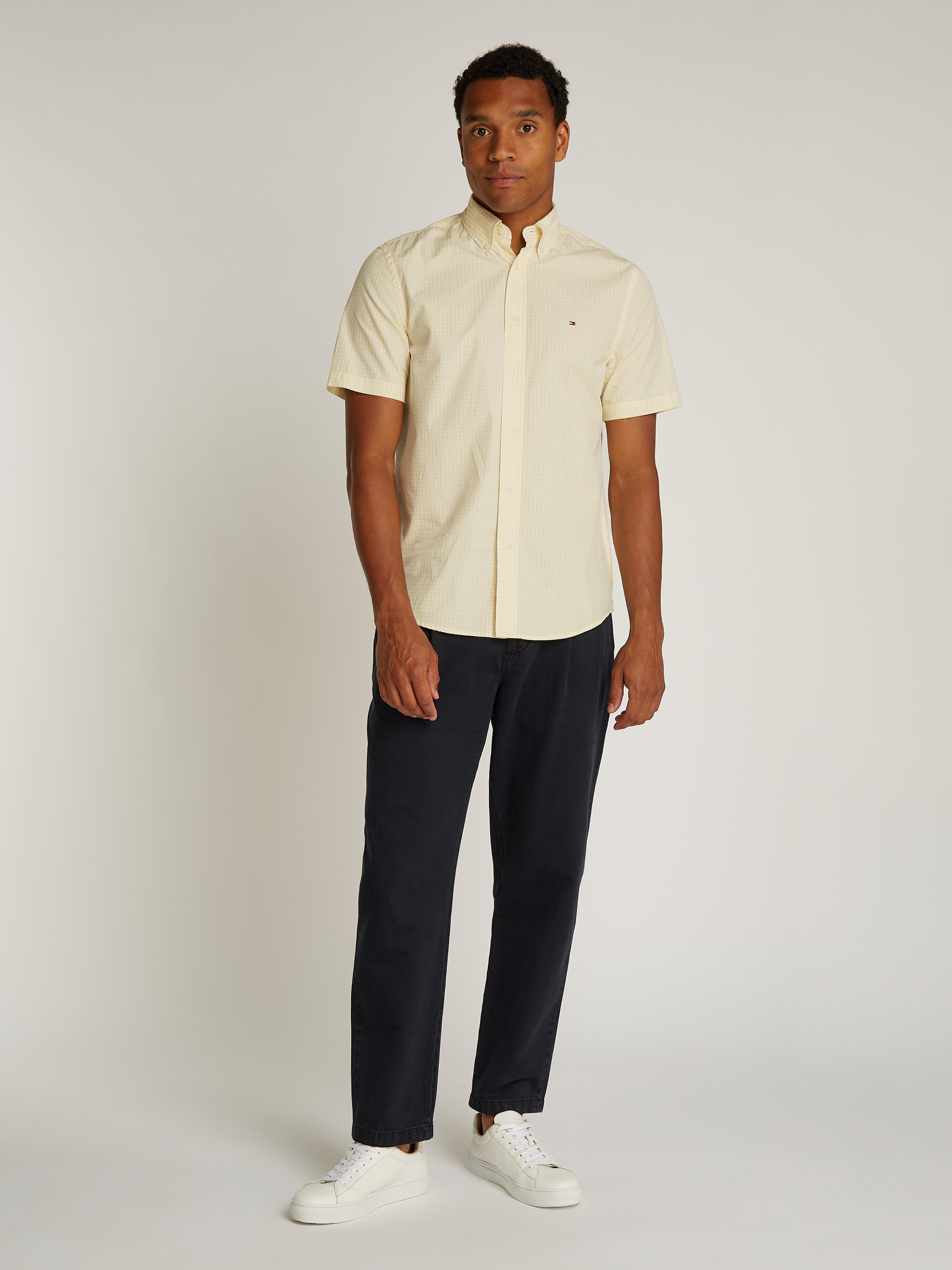Tommy Hilfiger Kurzarmhemd »FLEX POPLIN CHECK SS RF SHIRT«