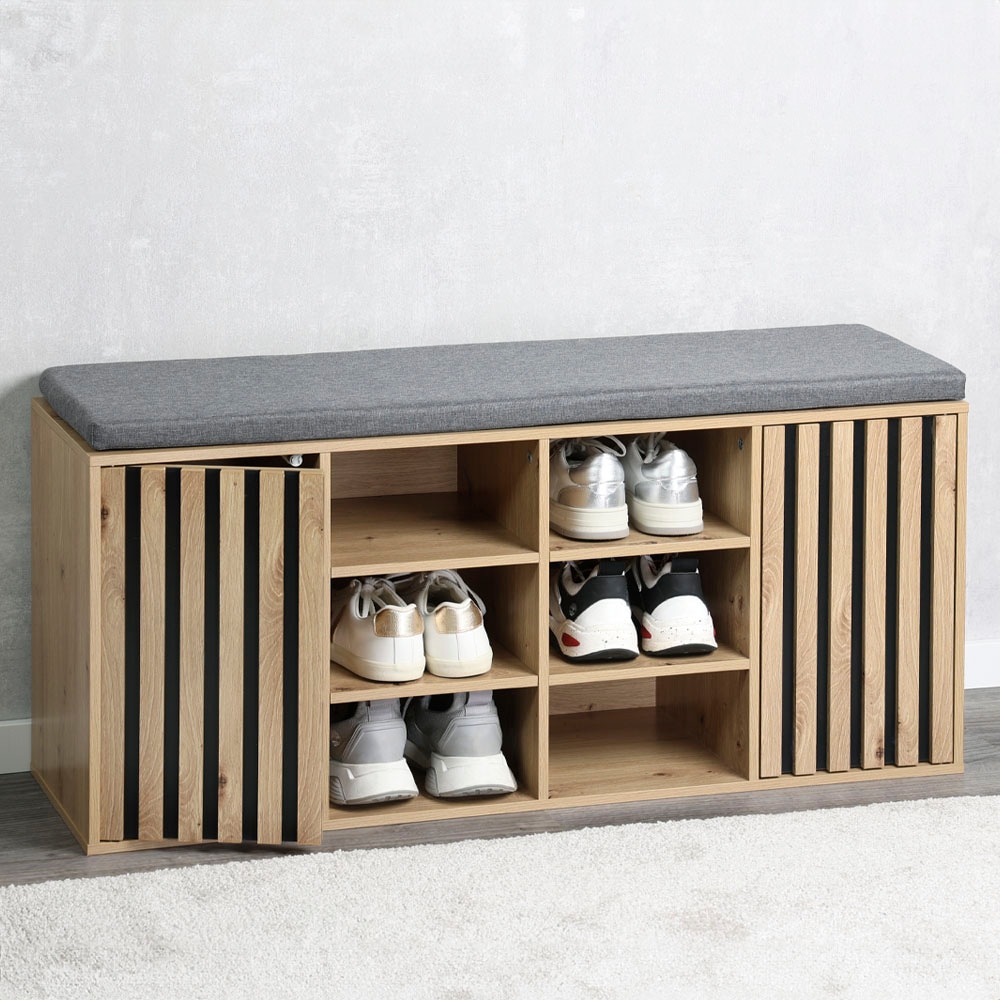 KESPER Schuhbank "Schuhschrank mit Sitzkissen" grifflos, Sitzkissen abnehmbar und waschbar