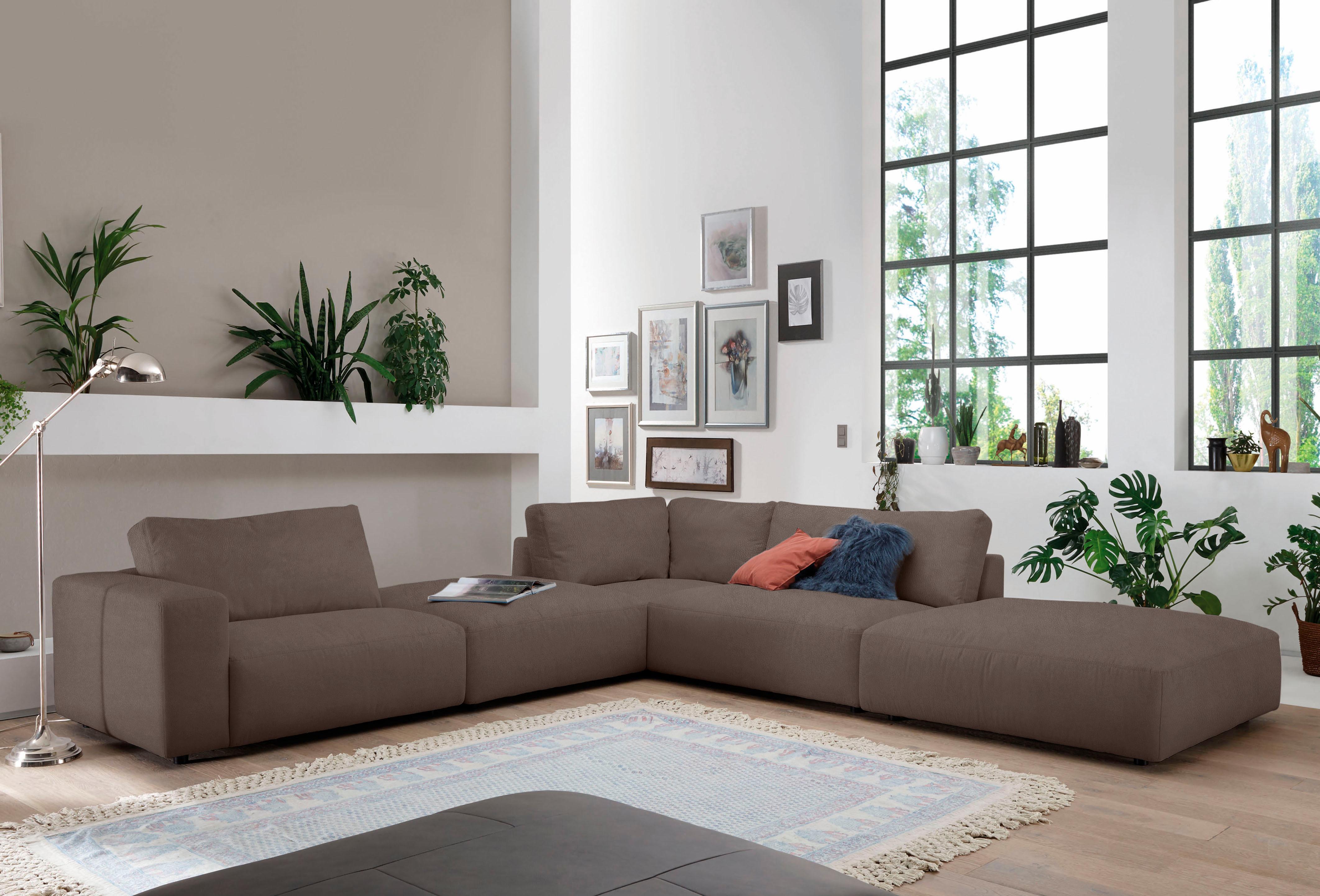 Musterring Ecksofa "LUCIA L-Form" in vielen Qualitäten und 4 verschieden Nähten