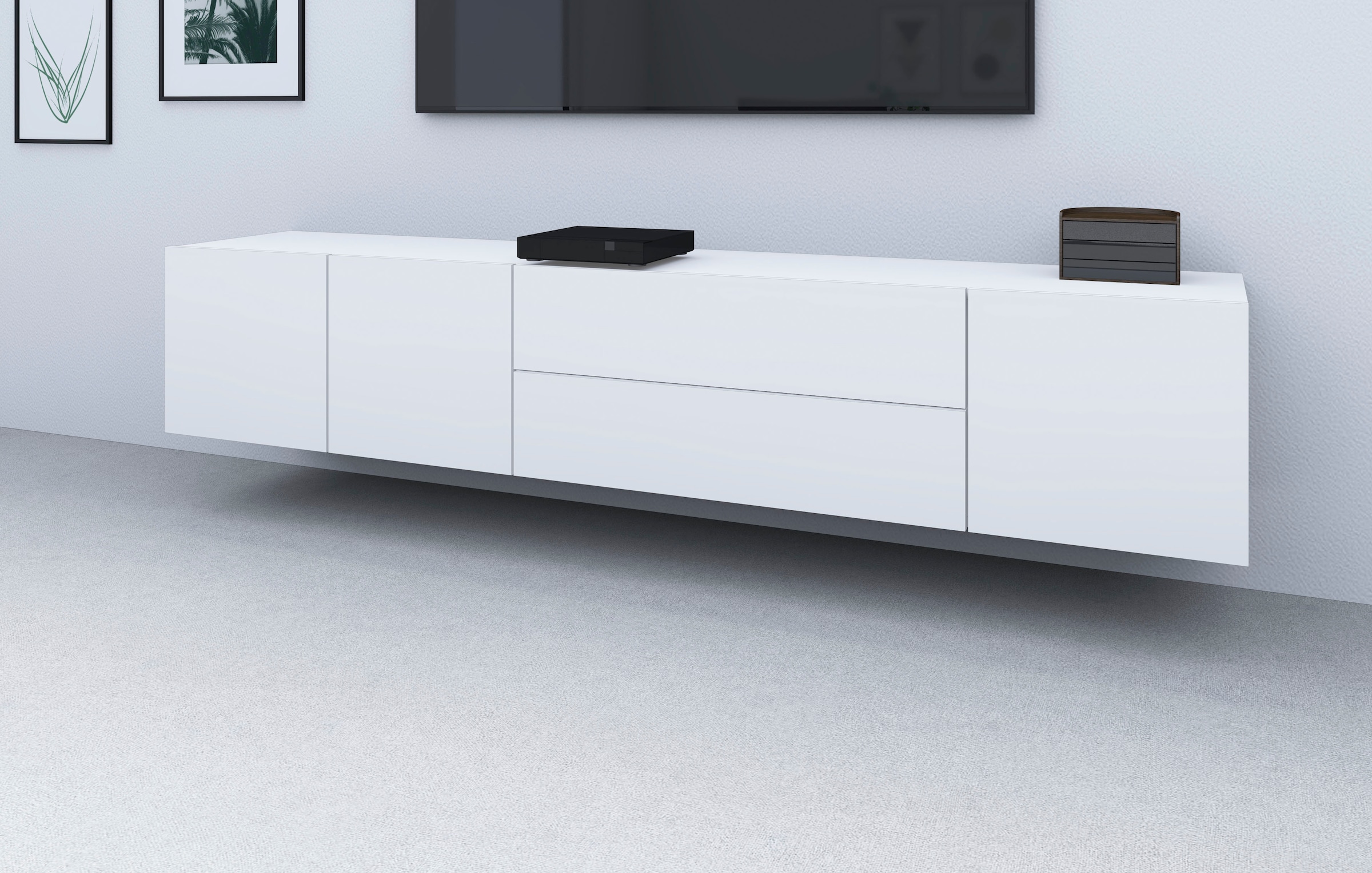 borchardt Möbel Lowboard "Sophia, TV-Schrank Breite 190 cm" 3 Türen und 2 S günstig online kaufen