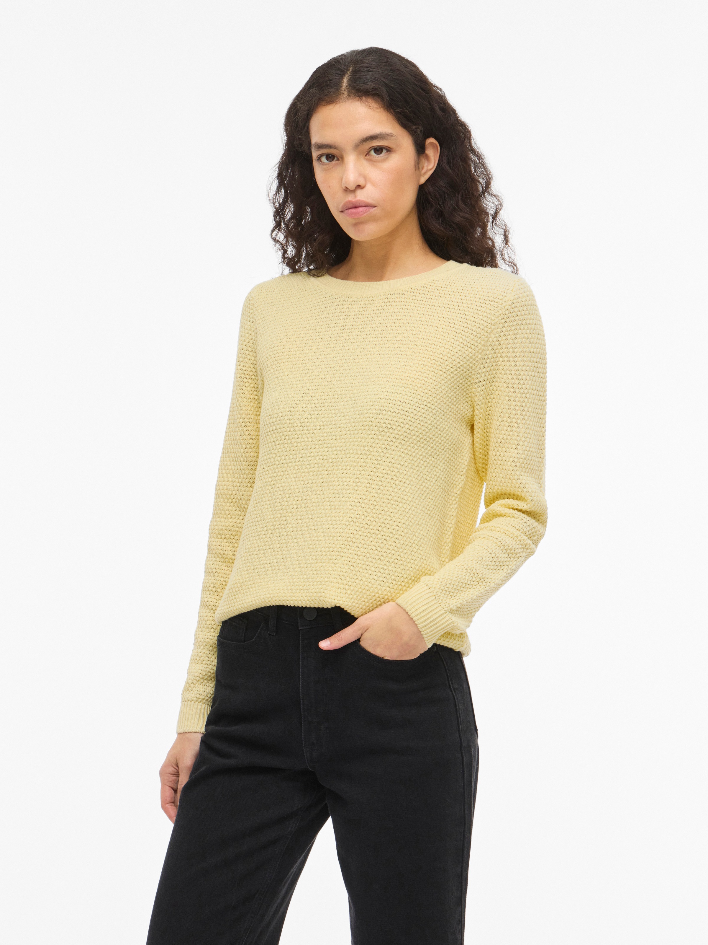 Vila Rundhalspullover "VIDALO O-NECK L/S KNIT TOP- NOOS" günstig online kaufen
