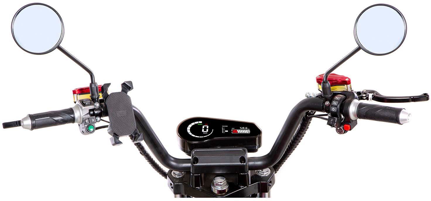 SXT Scooters E-Motorroller »Chopper XL PRO«, bis zu 80 km Reichweite, mit 30 Ah-Akku