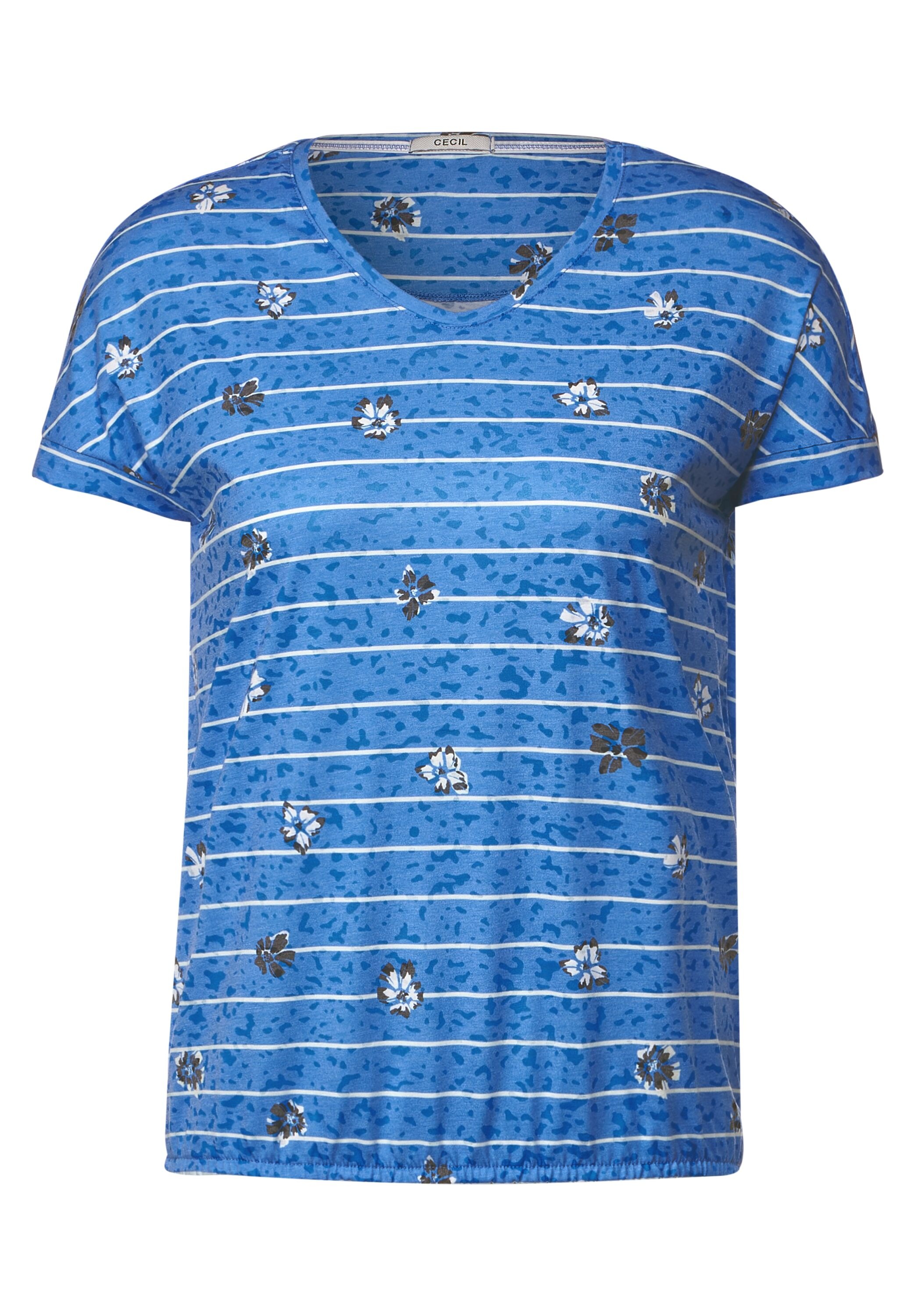 Cecil T-Shirt, mit Elastiksaum für bestellen BAUR 