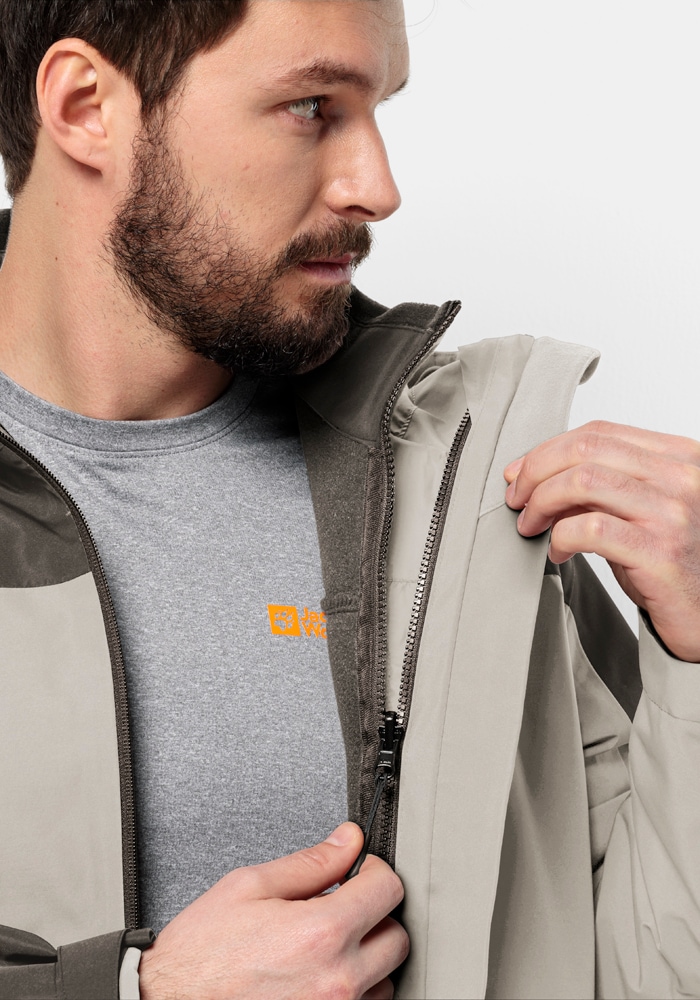 Jack Wolfskin 3-in-1-Funktionsjacke »TAUBENBERG 3IN1 JKT M«, mit Kapuze
