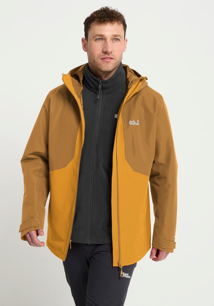 Jack Wolfskin 3-in-1-Funktionsjacke "STONETRAIL 3IN1 JKT M" für Sportmode und Outdoormode, sportlicher Stil, 3-in-1-Funktionsjacke