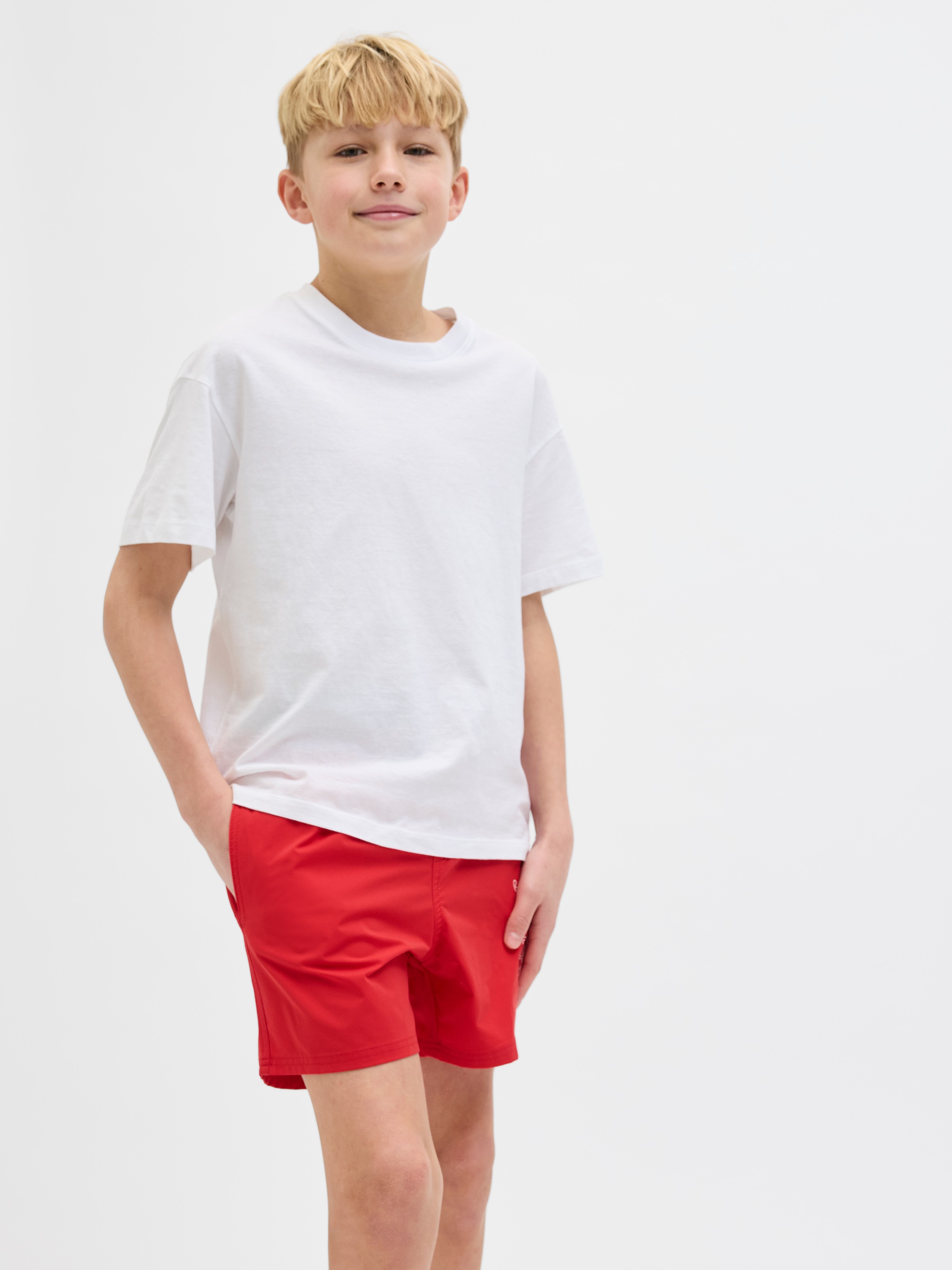 Jack & Jones Junior Badeshorts »JPSTMAUI JJSWIM DOUBLE LOGO AKM SN JNR«