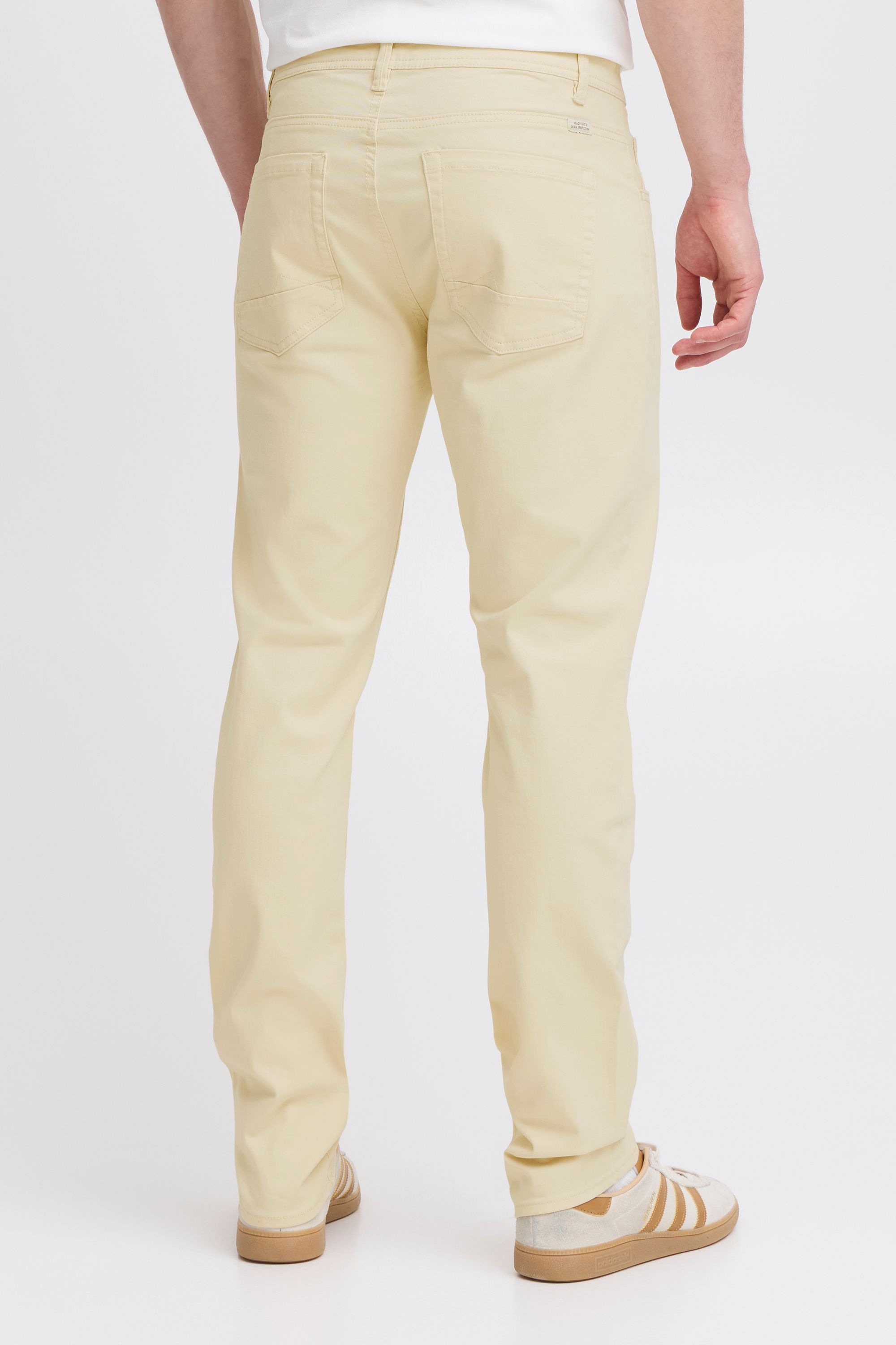 Chinohose BLEND "Chinohose BHRODNEY pants", Herren, Gr. 32, Länge 34, beige (bleached sand), Obermaterial: 98% Baumwolle CO. 2% Elasthan EL., Hosen Chinohose 3