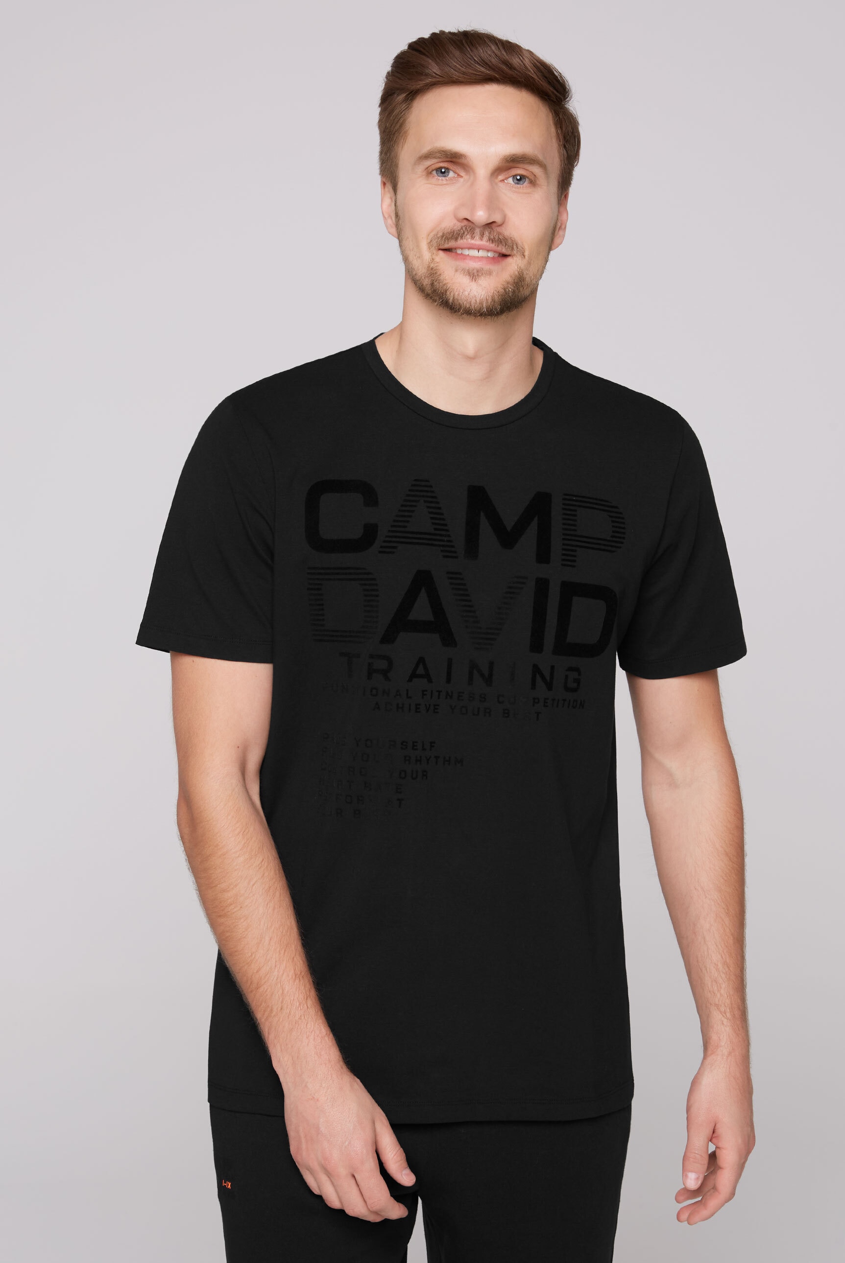 CAMP DAVID Rundhalsshirt, mit Baumwolle