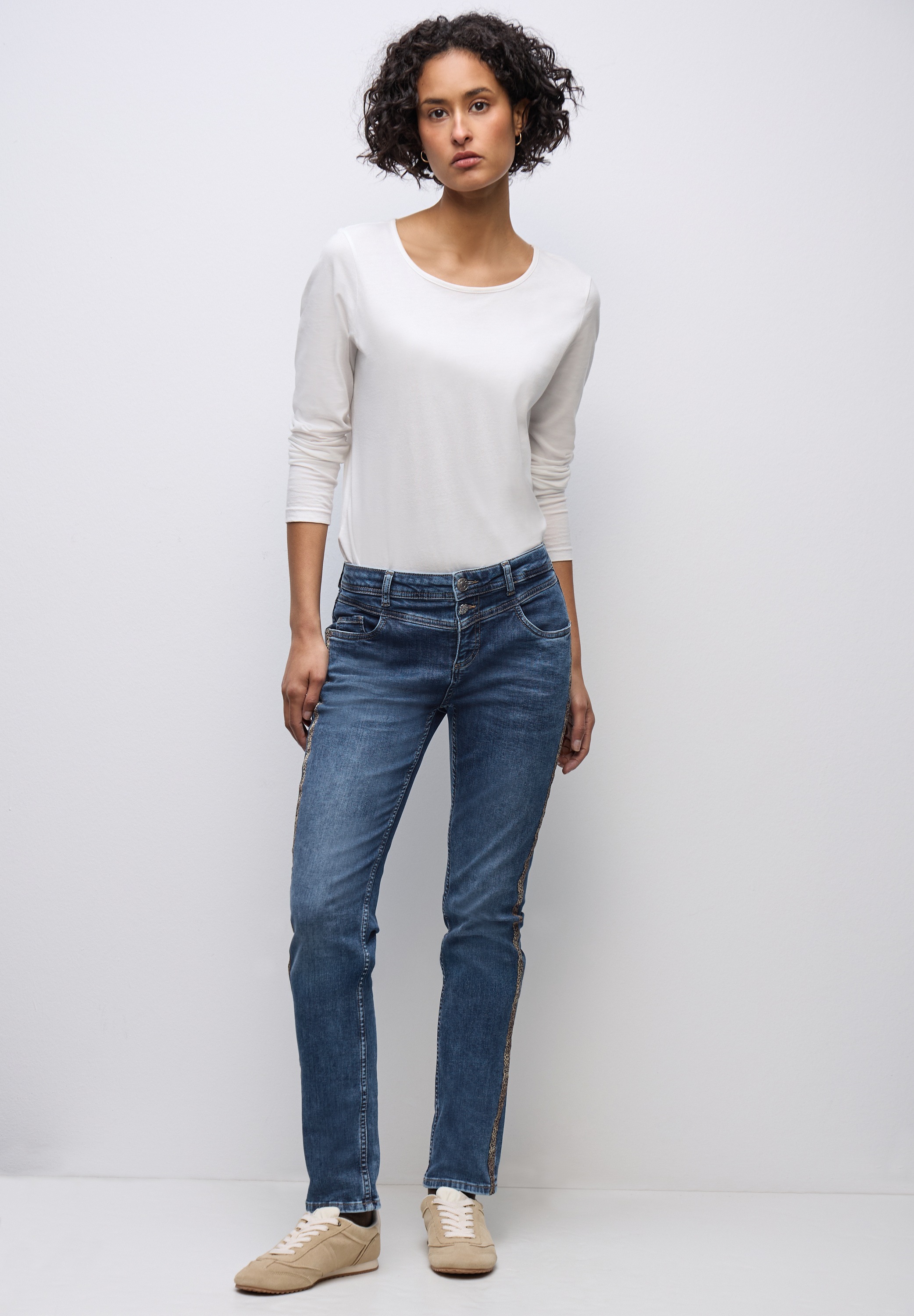 STREET ONE Comfort-fit-Jeans Middle Waist