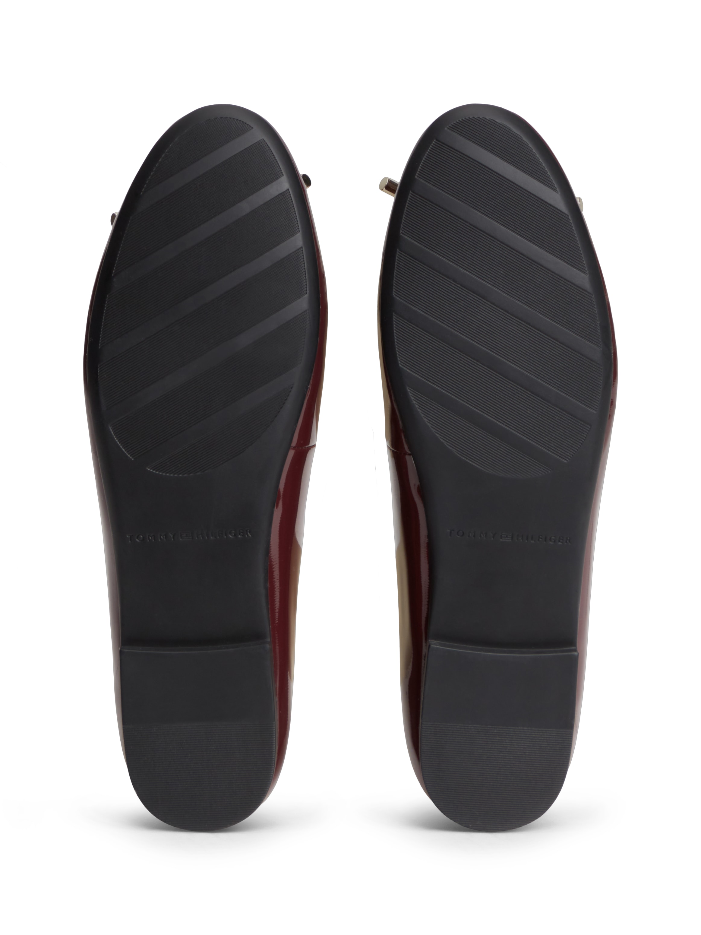 Tommy Hilfiger Ballerina »TH CHARM PATENT BALLERINA«  Businessschuh, Schlupfschuh mit goldfarbenem TH-Schmuckelement