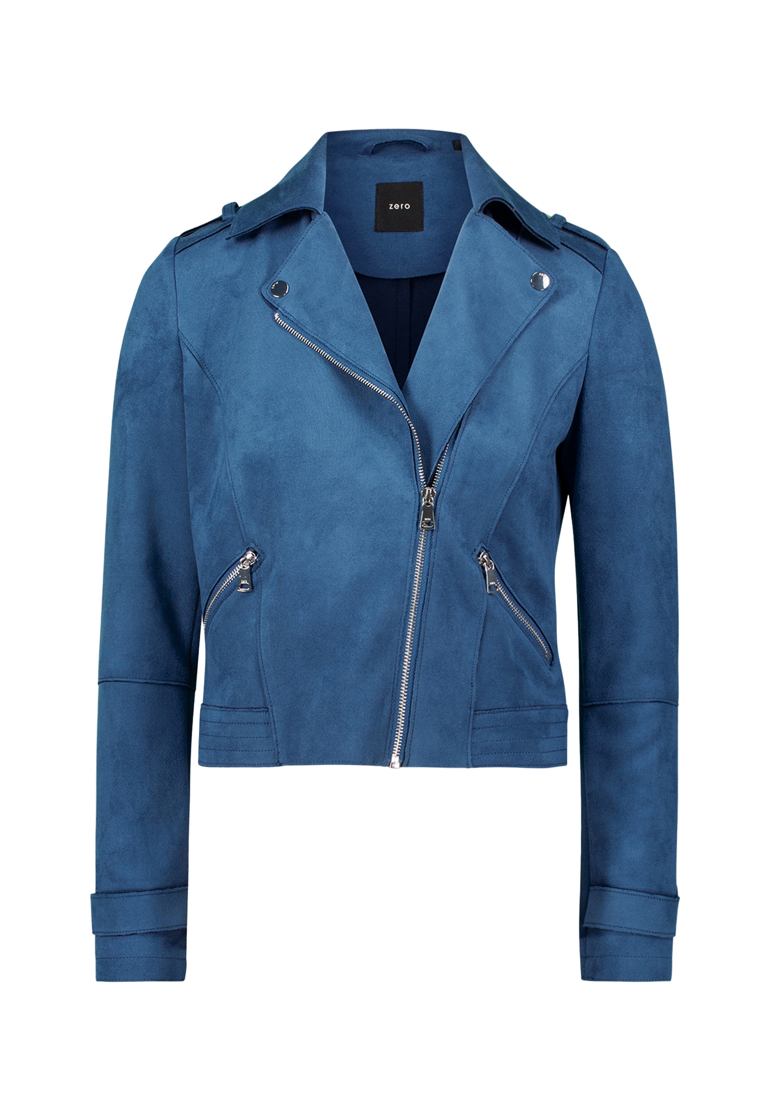 Zero Bikerjacke »zero Bikerjacke in Veloursleder-Optik«